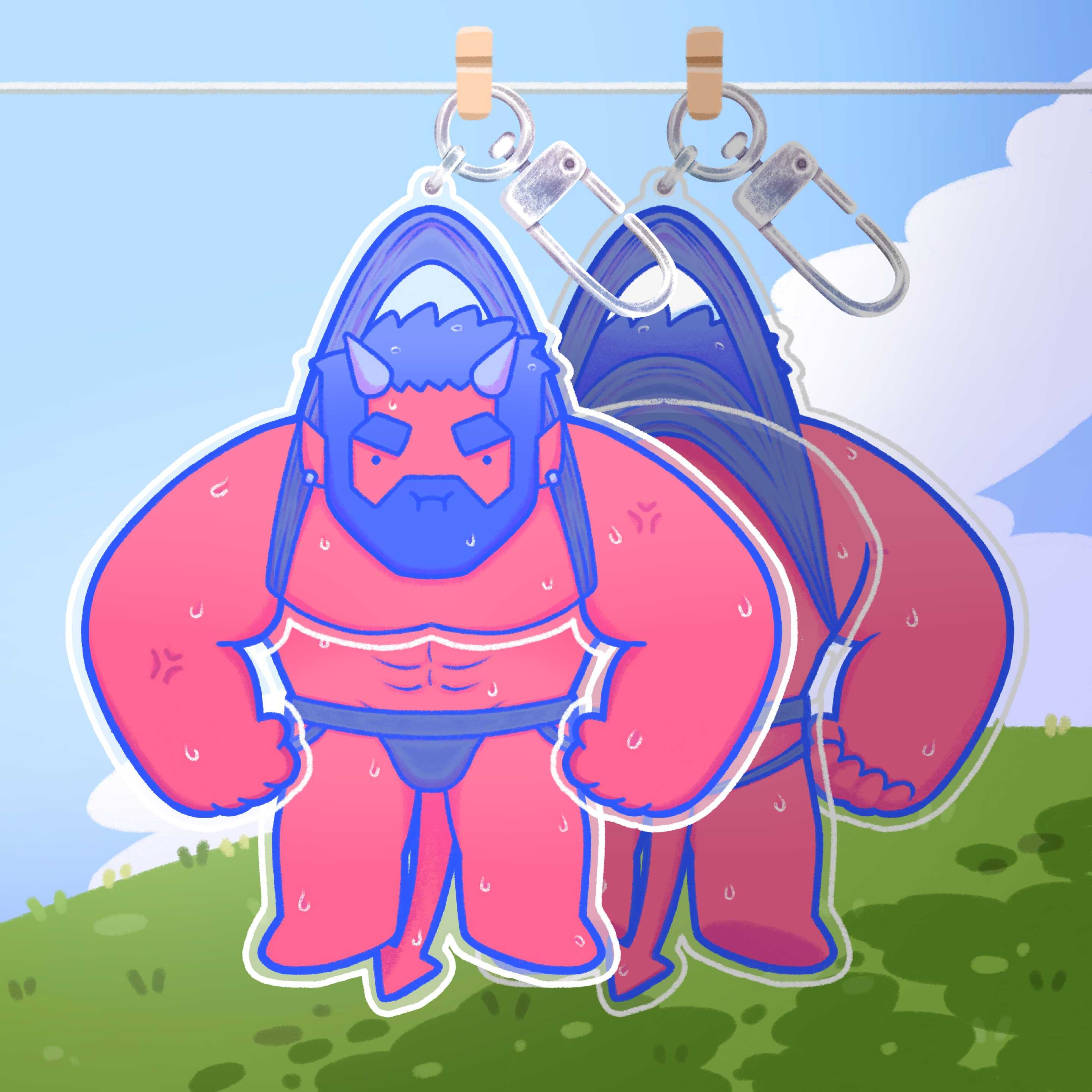 Laundry day Keychain Zax