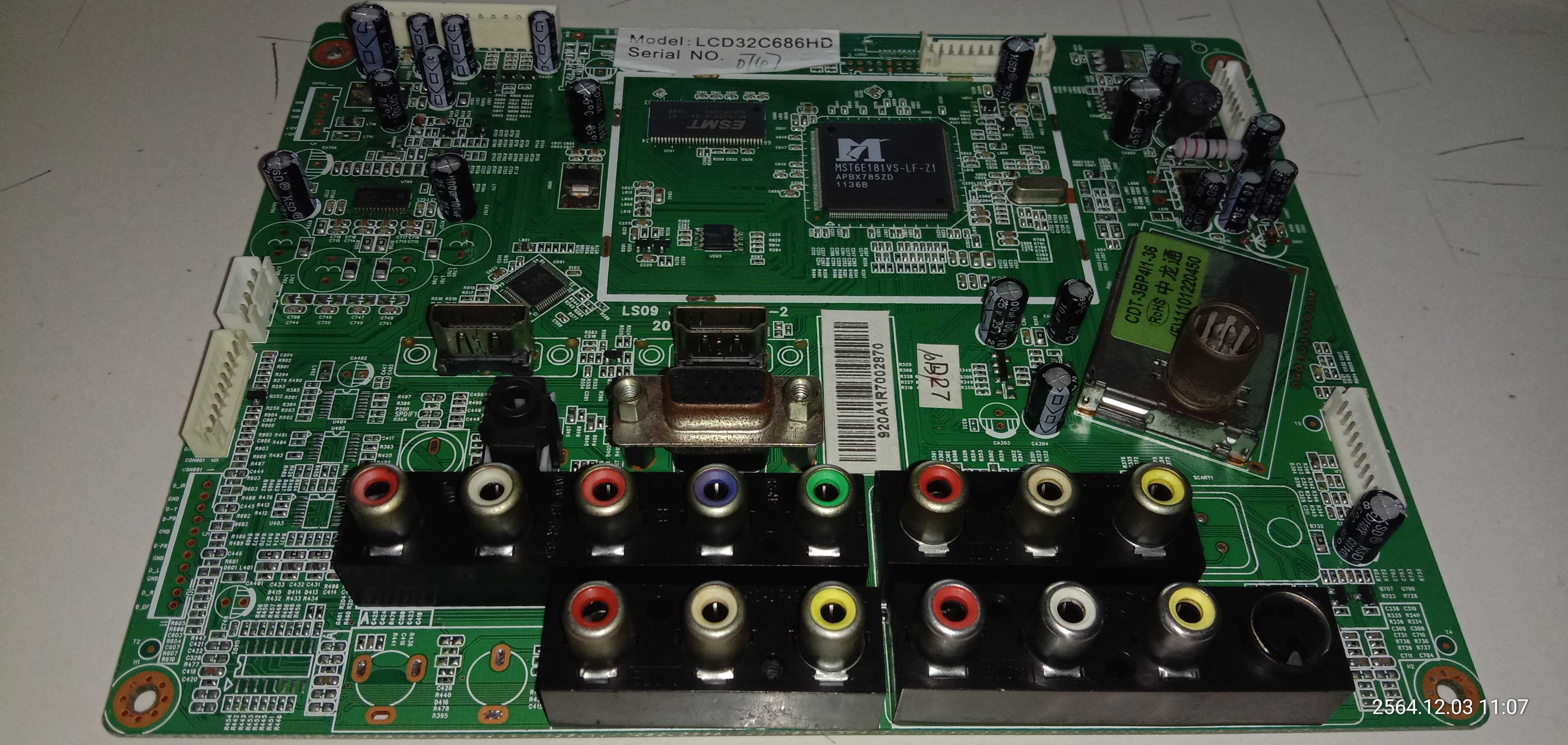 เมนบอร์ด Singer lcd32c686hd
