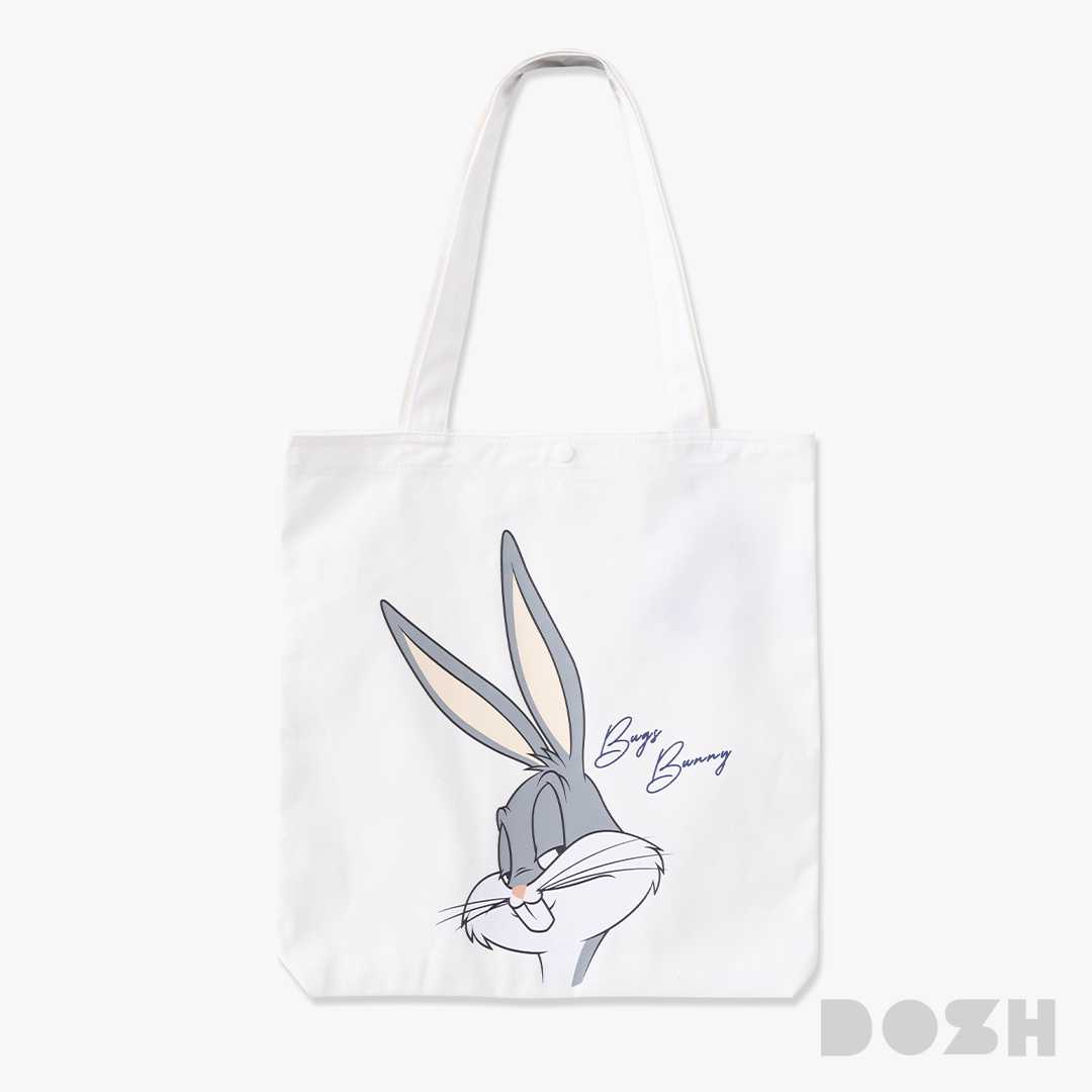 DOSH SHOPPING BAG LOONEY TUNES  กระเป๋าผ้าแคนวาส DLTACB1000-OW