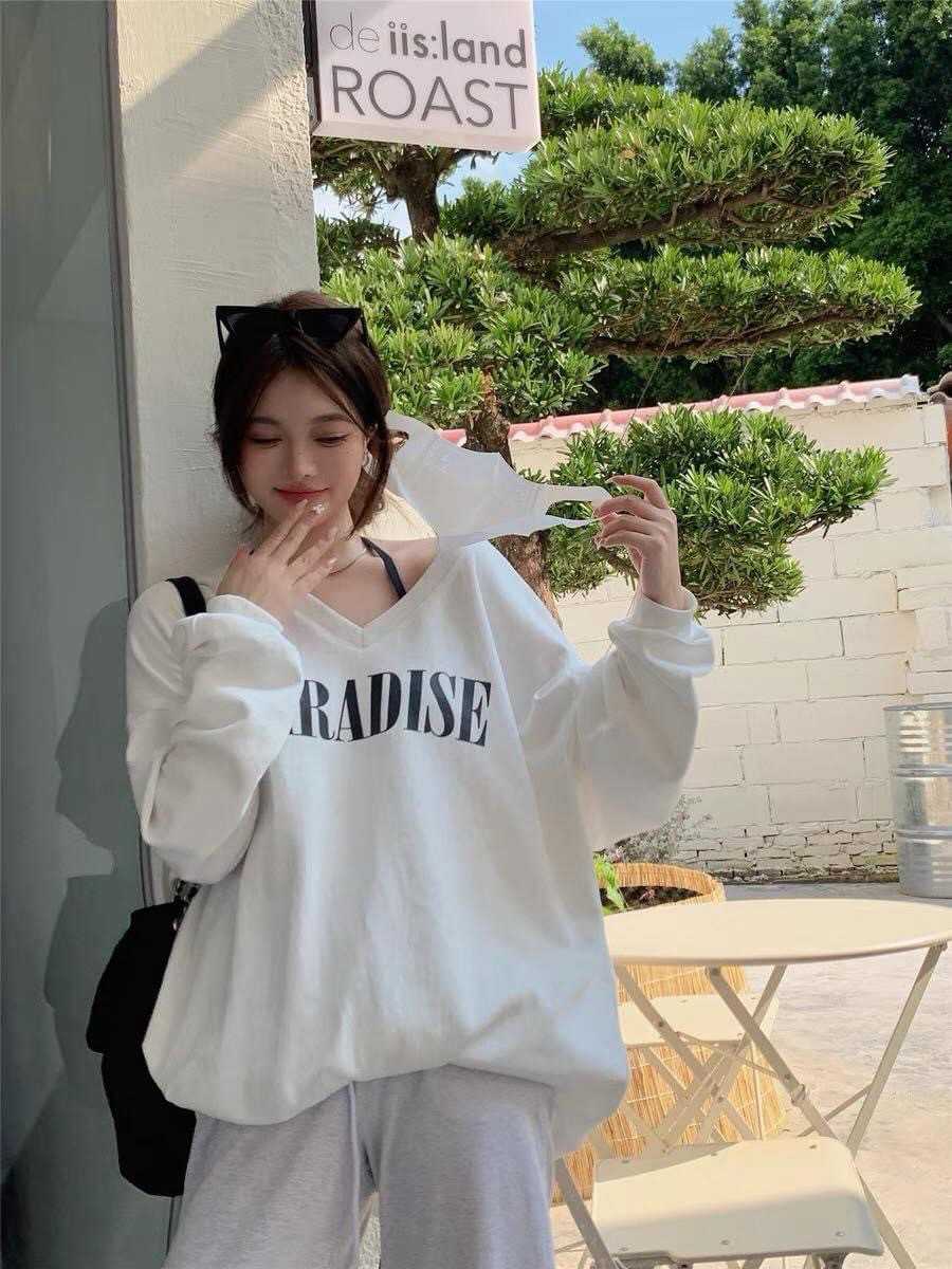 เสื้อแขนยาว โอเว่อร์ไซส์ งานป้ายใส่สบายมาก