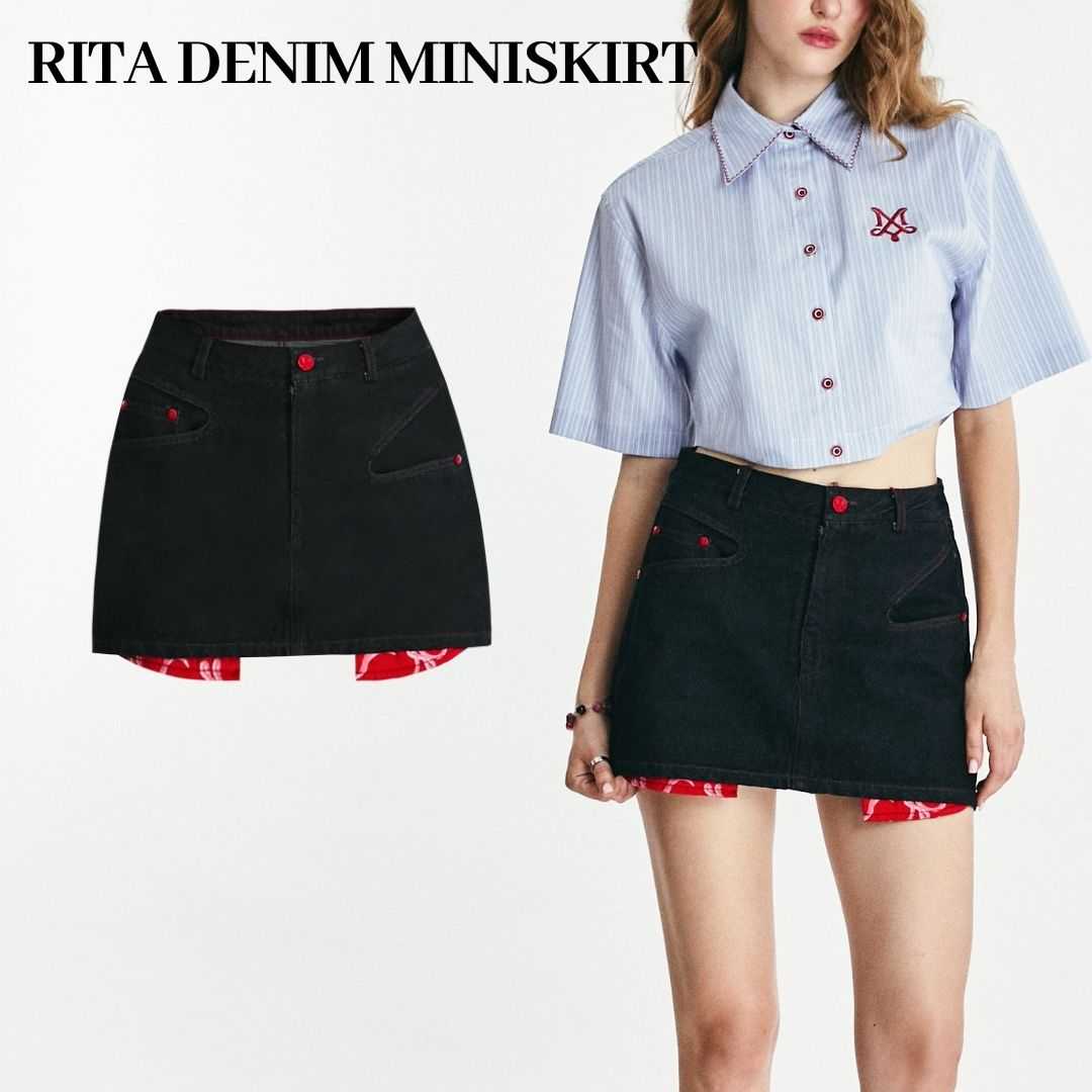 Merge Official - Rita Denim Mini Skirt (พร้อมส่ง)