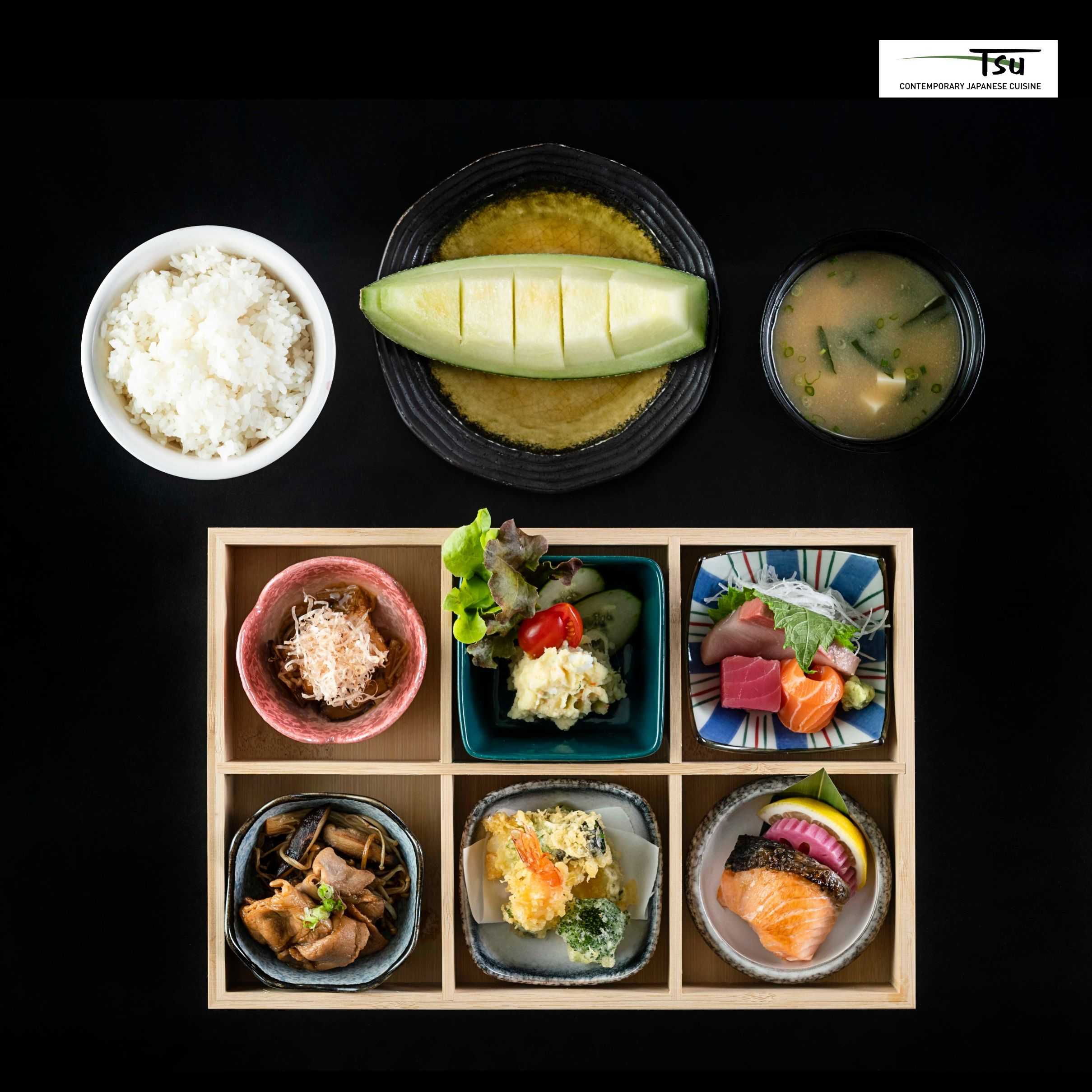 Bento Set Lunch Box  A at TSU Japanese Restaurant