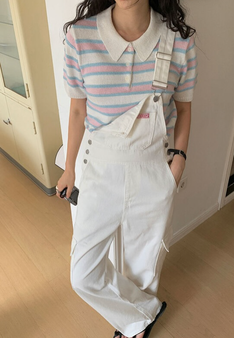 COTTON CARGO OVERALL (พร้อมส่ง)