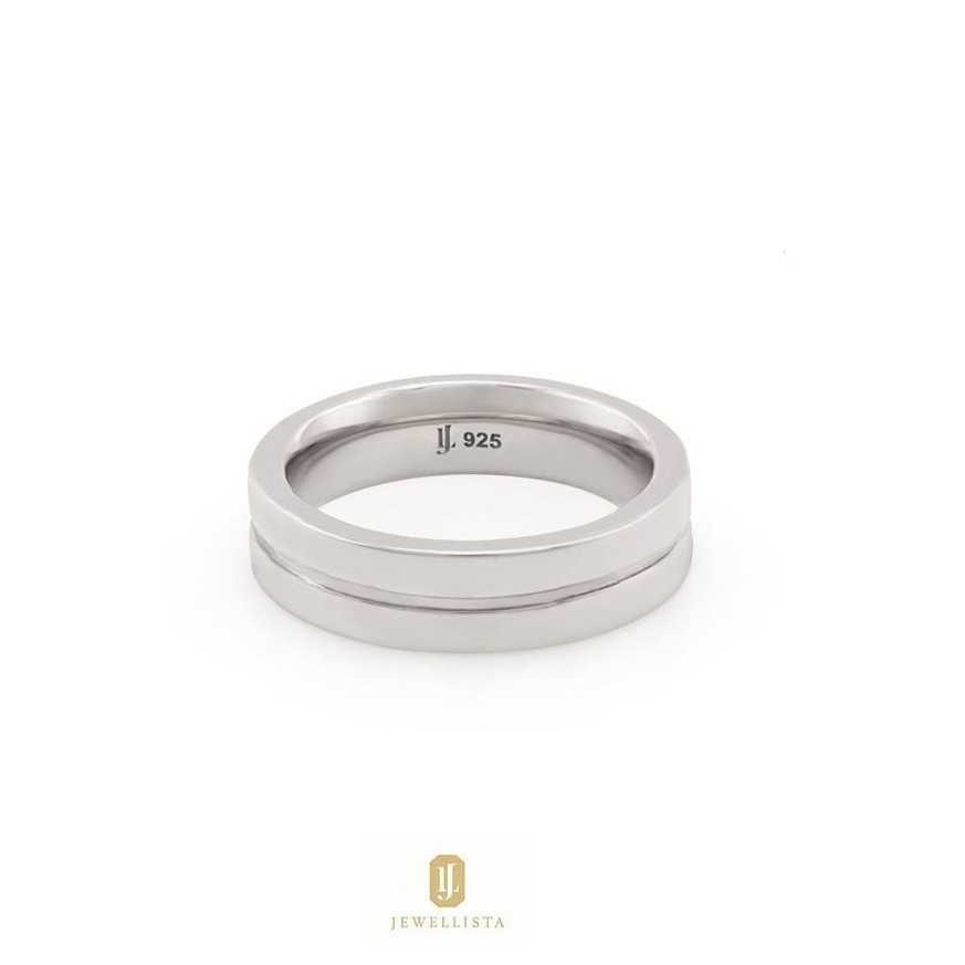 [Clearance] Jewellista แหวน Rebecca เงินแท้ 925 ชุบ Rhodium, 14K Yellow gold , Rose gold