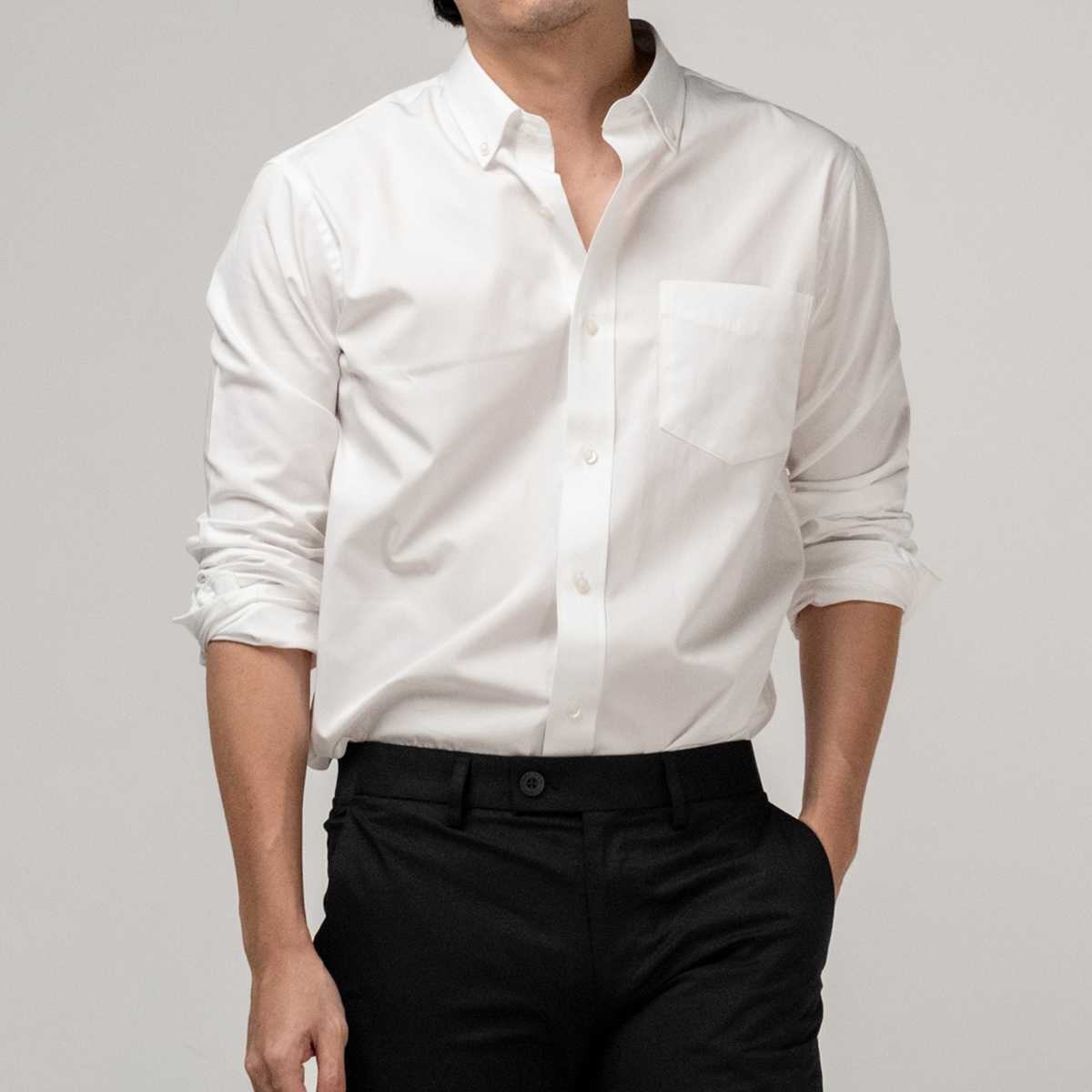 Ultrafine Dresshirt สี White