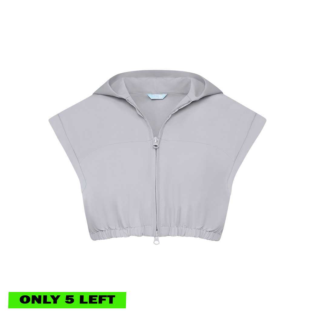 NYLON HOODIE - GREY