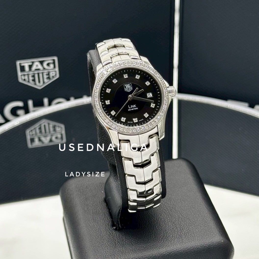 Tag Heuer  Link Full Diamond Black Dial Ladysize(27mm) 