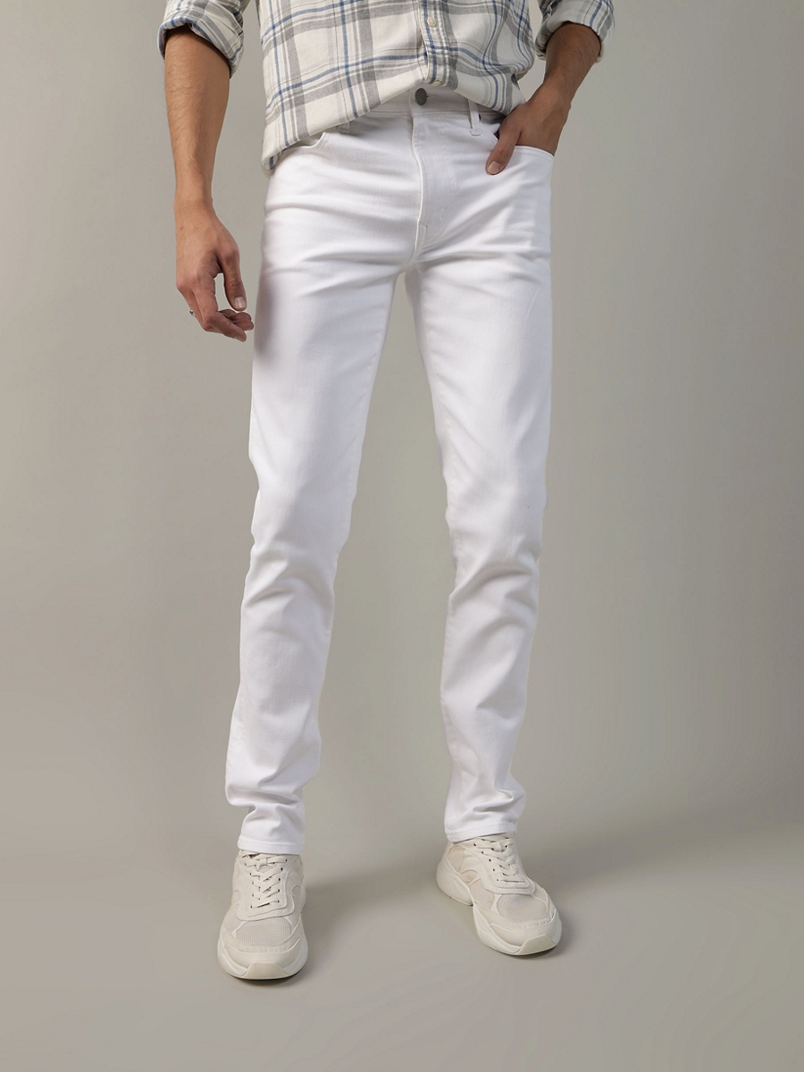 กางเกงยีนส์ ผู้ชาย INTL EXCLUSIVE WHITE CLEAN SLIM ( 011-6792-100 )