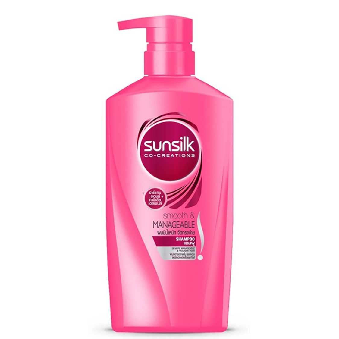 [Unilever] ซันซิล แชมพู สมูทแอนด์เมเนจเจเบิ้ล สีชมพู ขนาด 650 มล.