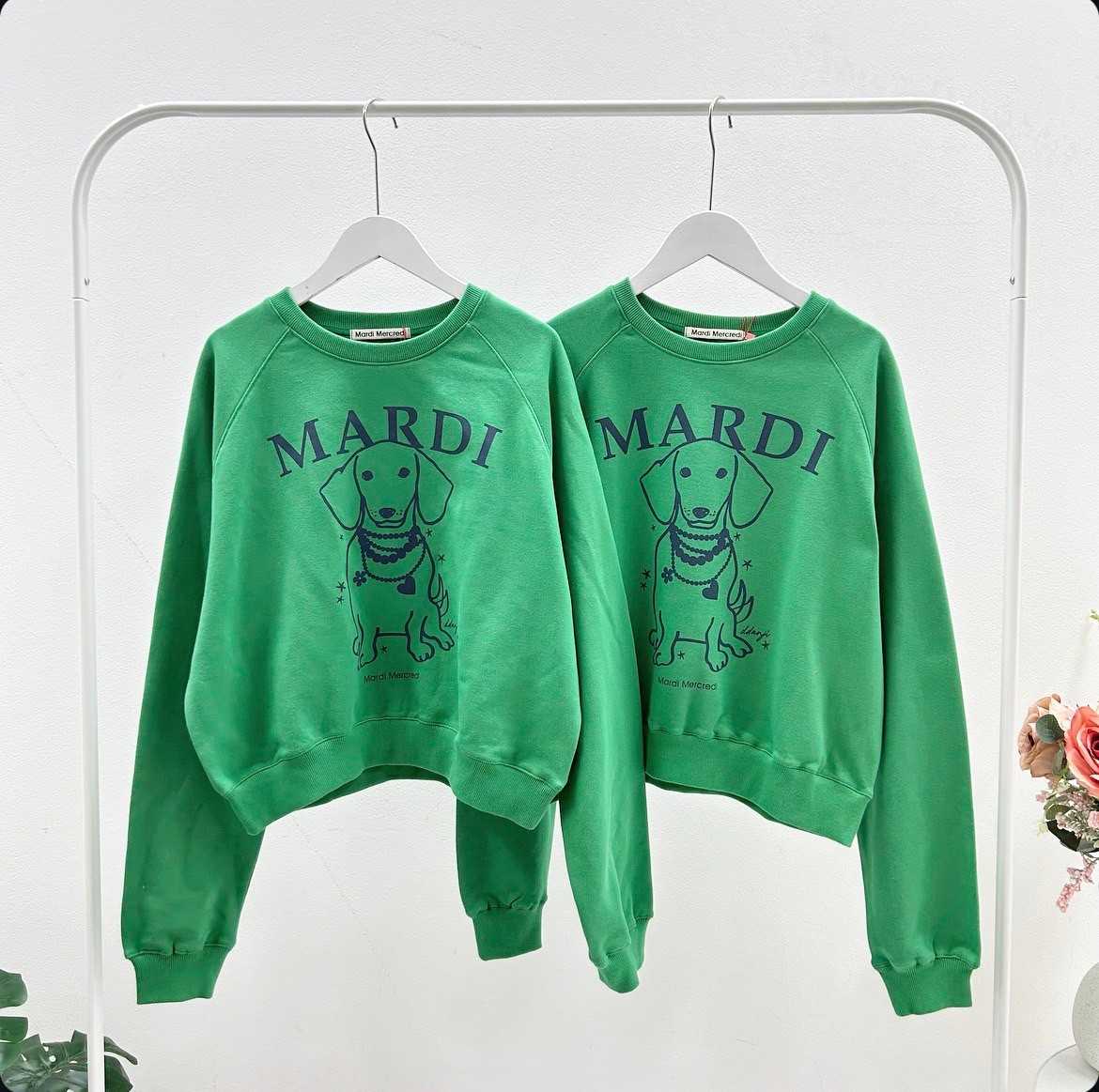Mardi Raglan Ddanji Sweatshirt  (Green/Navy)