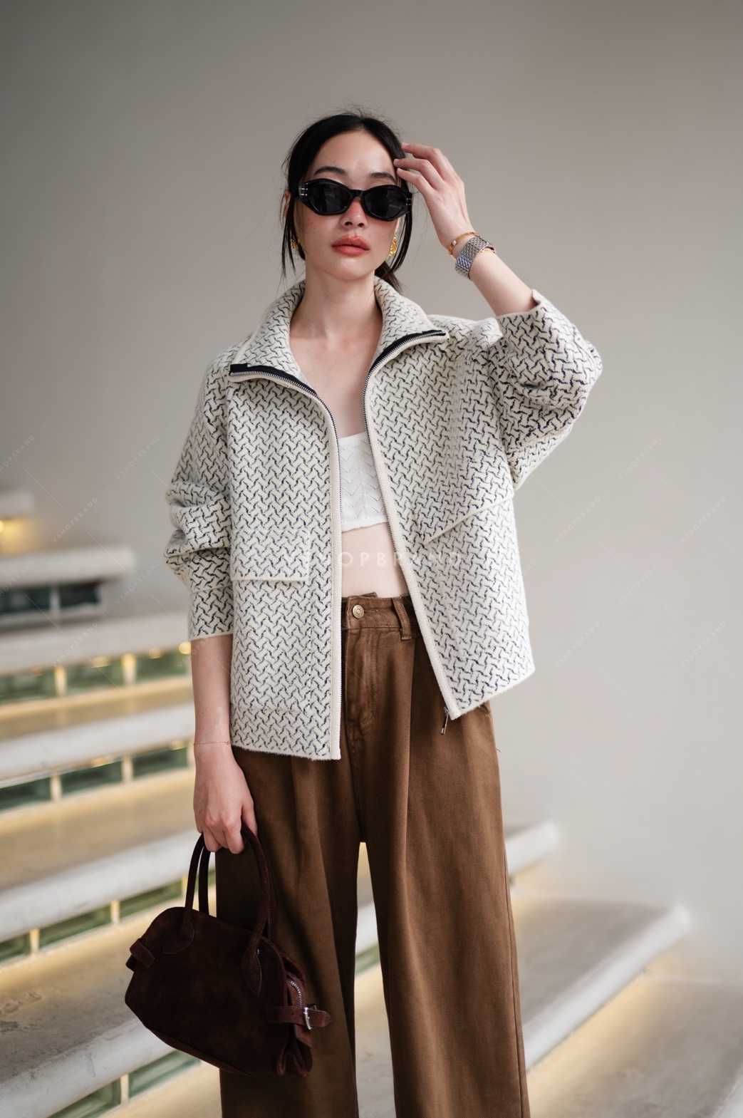 เสื้อไหมพรมแขนยาส