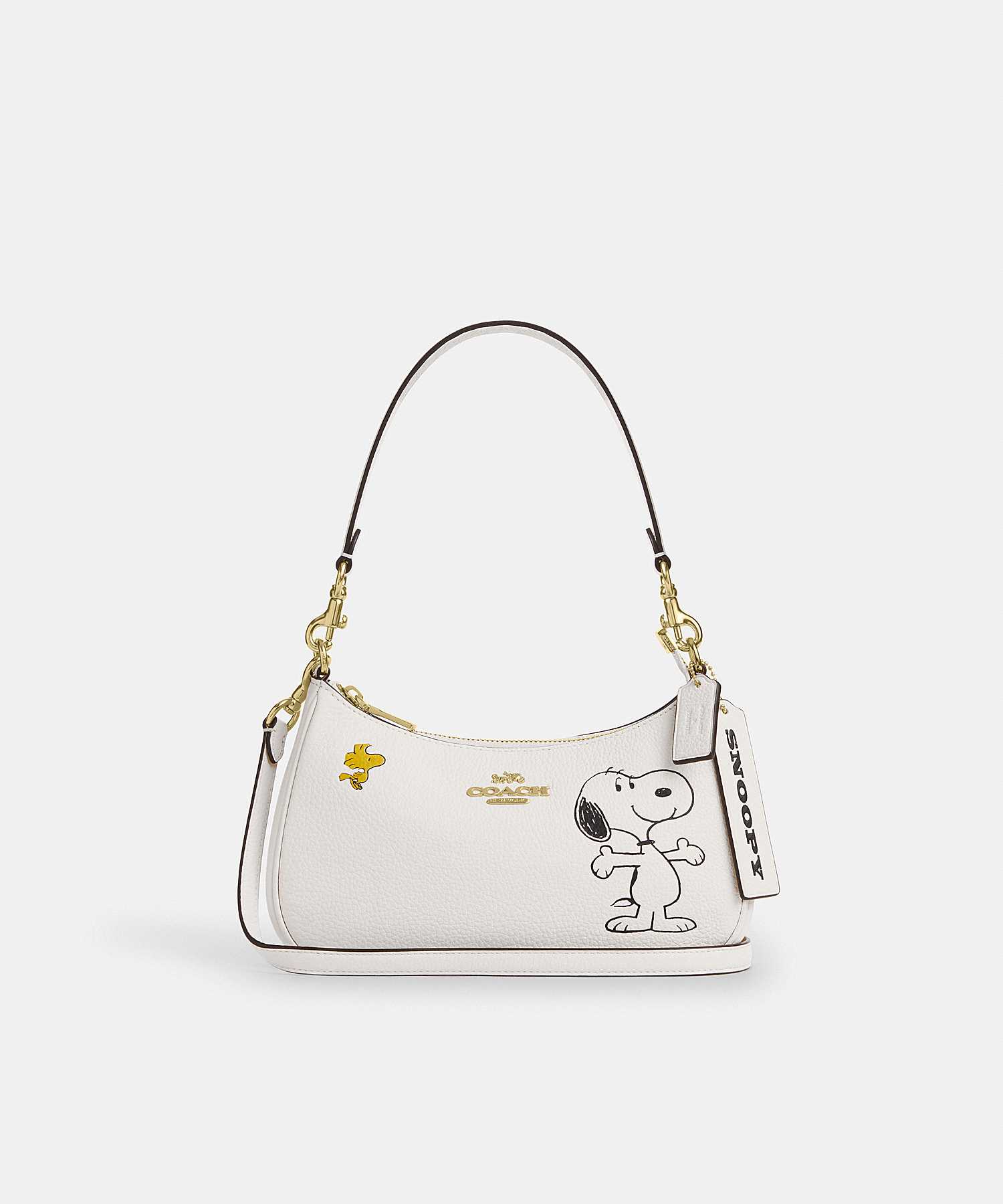 COACH X PEANUTS TERI SHOULDER BAG WITH SNOOPY CBJ76 IMCAH