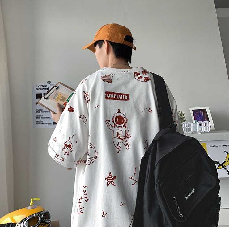 G037 🌏🌠 เสื้อยืดคอกลม อวกาศ NASA 🌠🌏