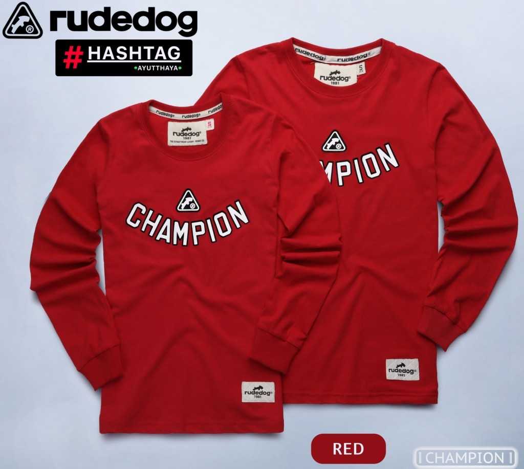 RUDEDOG แขนยาว รุ่น Champion ทรงผู้ชาย