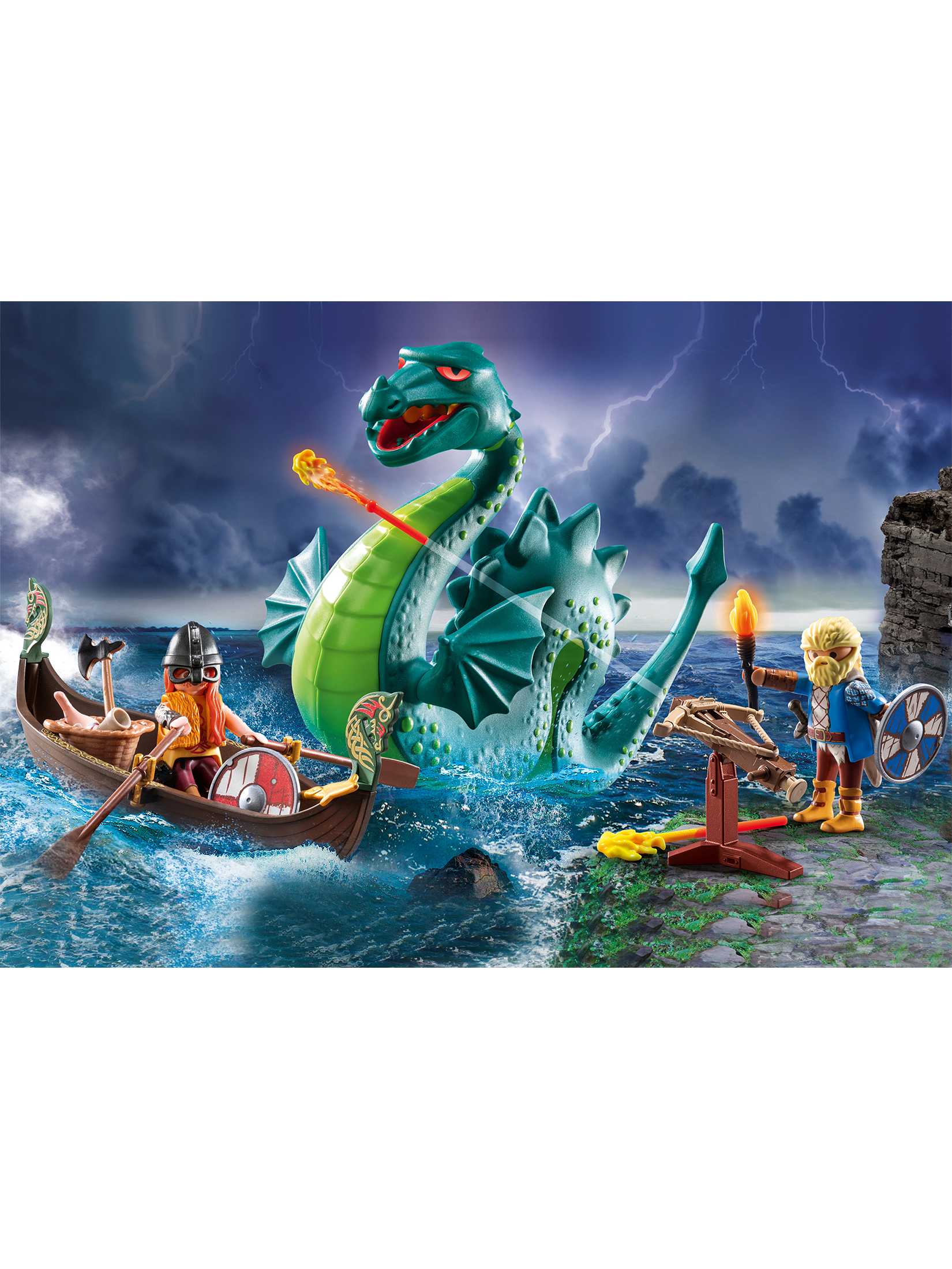 Playmobil 71830 โปรโมแพ็ค ไวกิ้งกับสัตว์ทะเลยักษ์