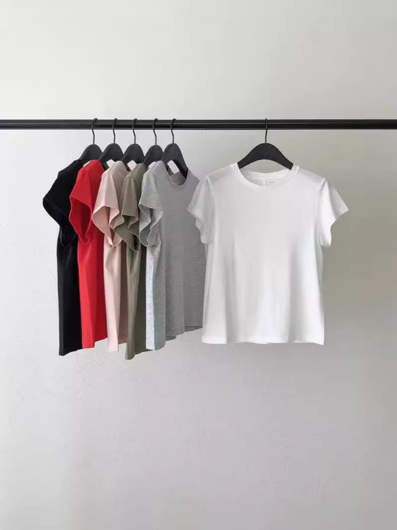 OUNCE Simple Casual Loose Cotton T-shirt ( Made in Korea🇰🇷 )Pre-order 10 day