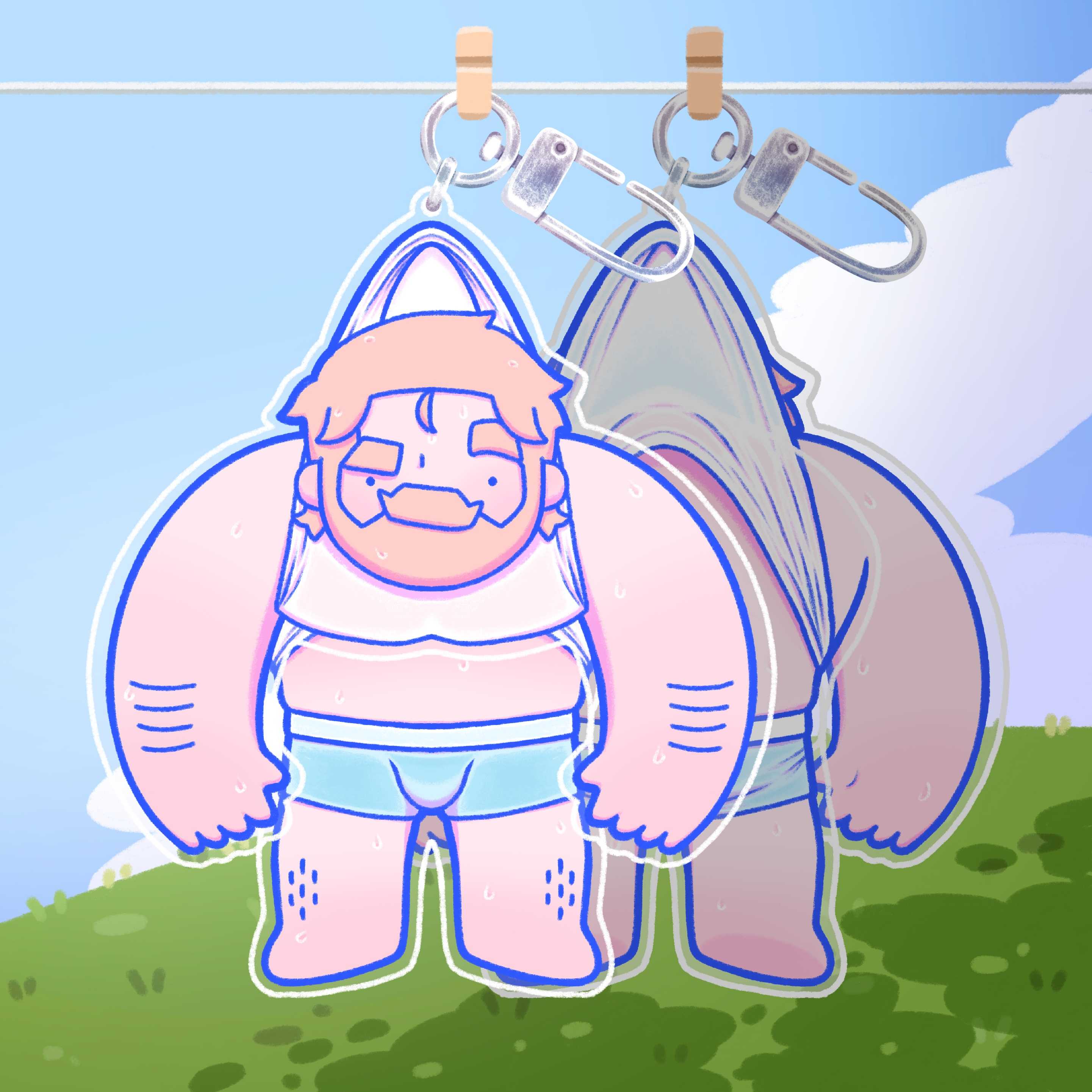 Laundry day Keychain Eric