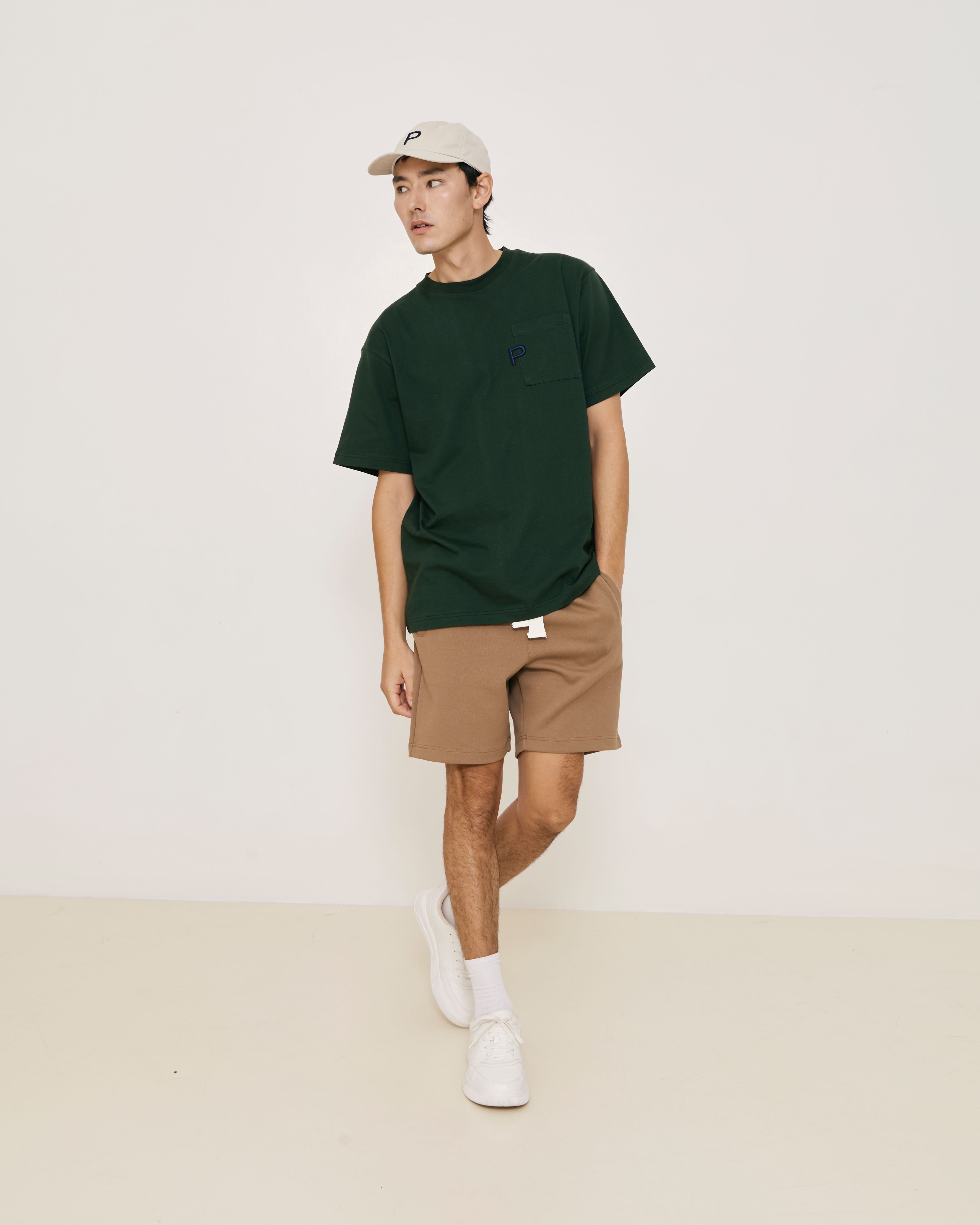 Essentials Track Short - Ash Brown