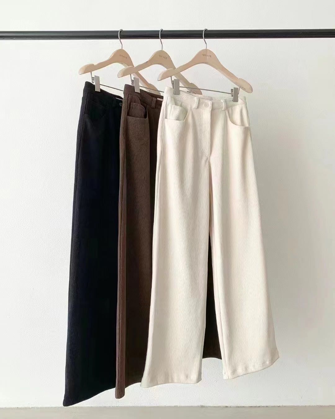 OUNCE (KORE) natural wide cotton pants(3colors) (Pre-order 15day)
