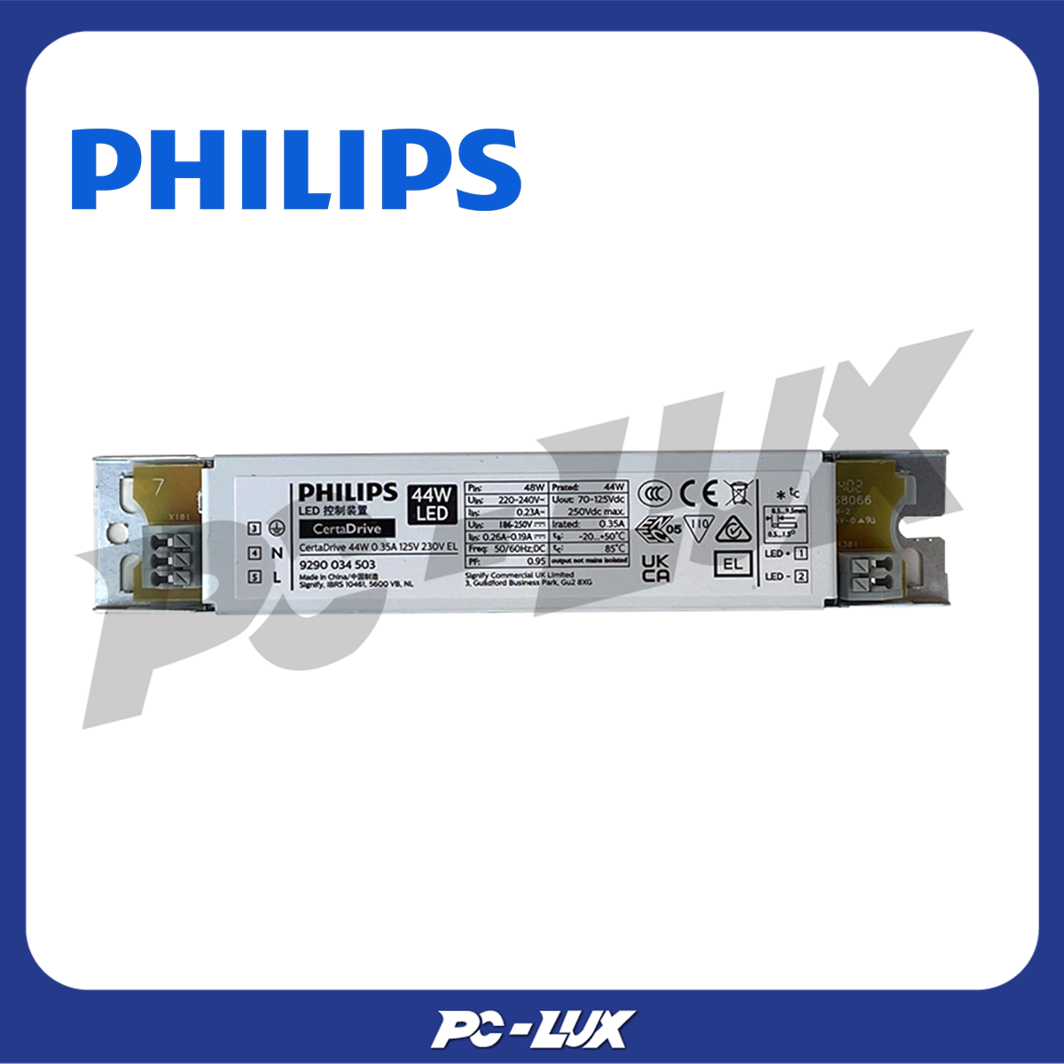 PHILIPS ไดรเวอร์ CertaDrive รุ่น 44W 0.35A 125V 230V EL
