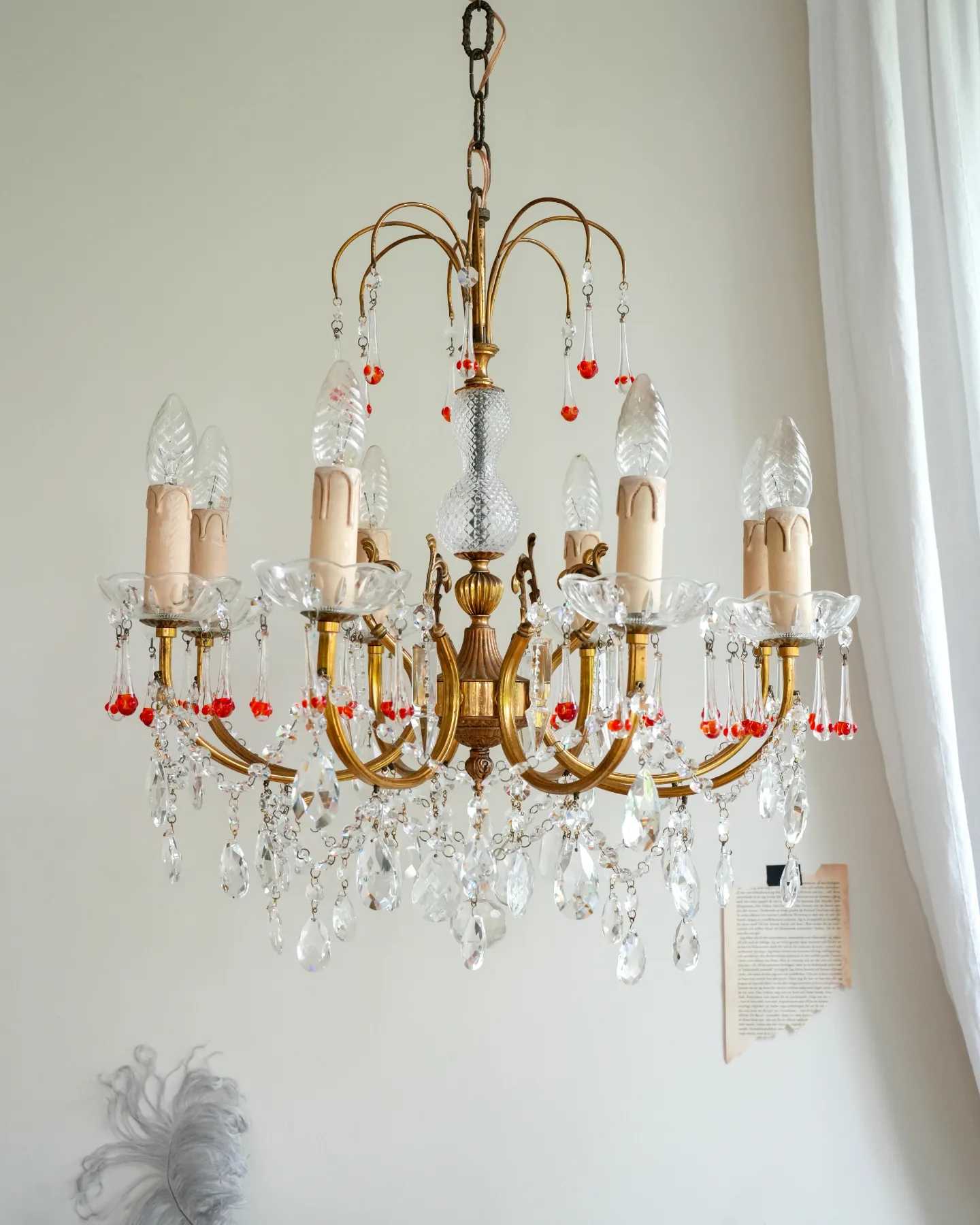 Vintage Chandelier 8 Lights.