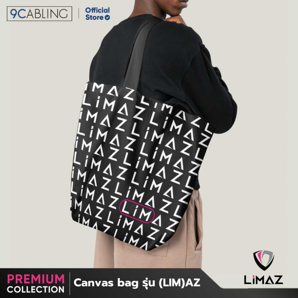 LIMAZ กระเป๋าผ้ารุ่น (LIM)AZ กระเป๋า Tote Bag สกรีนตัวอักษร Premium Collection