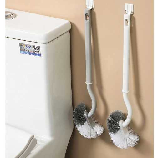 แปรงขัดขอบชักโครก แปรงขัดห้องน้ำ ด้ามจับถนัดมือ ใช้ทำความสะอาดบริเวณที่แคบ