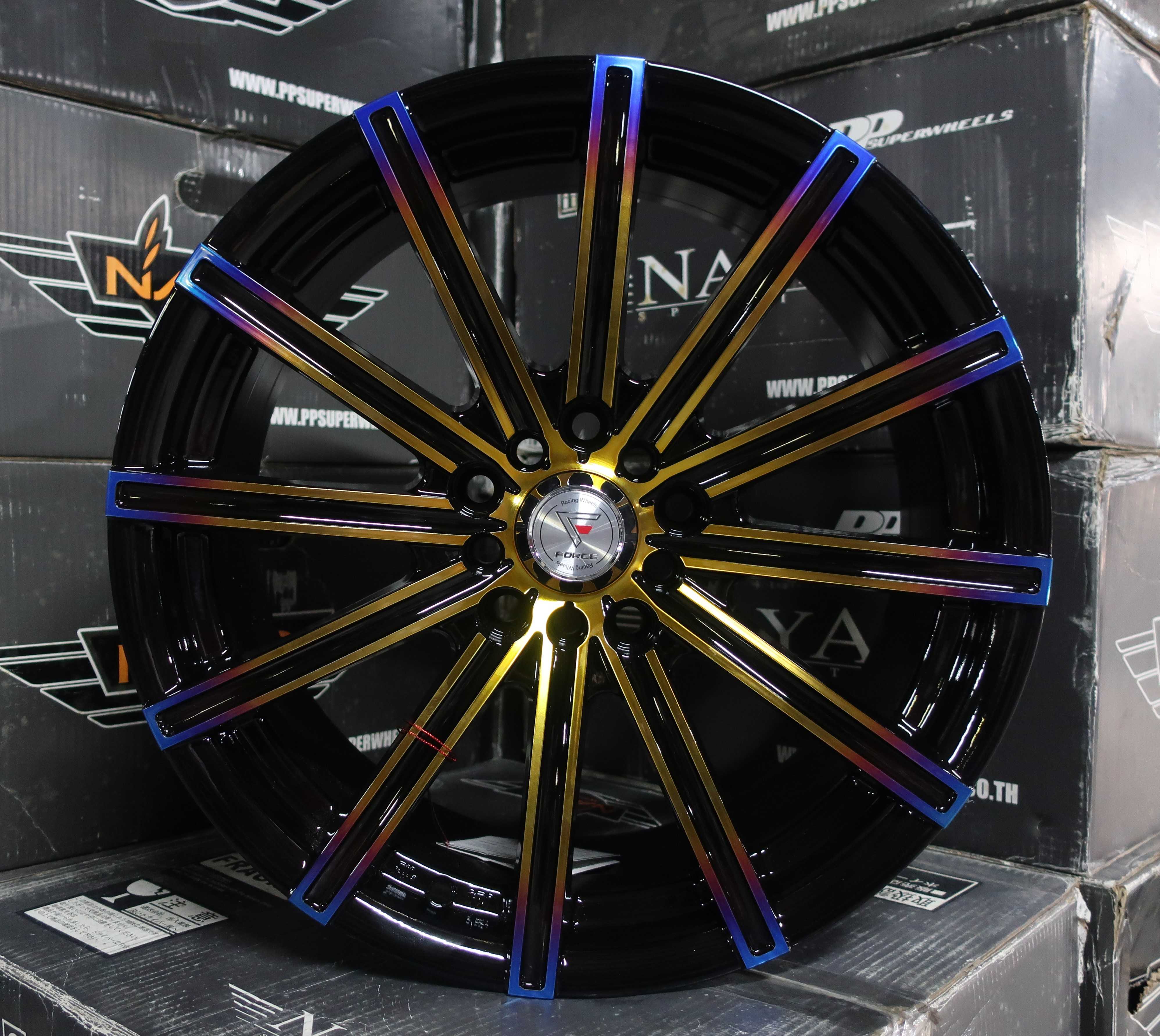 แม็กซ์ VIVID-I(3165) 17X7.5 8X100/114.3 ET40 CB.73.1 TITANIUM  (สีไทเทเนียม)Custom