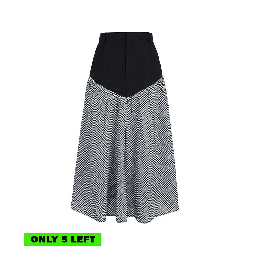(DROP 2) NOELLE CHECKED SKIRT