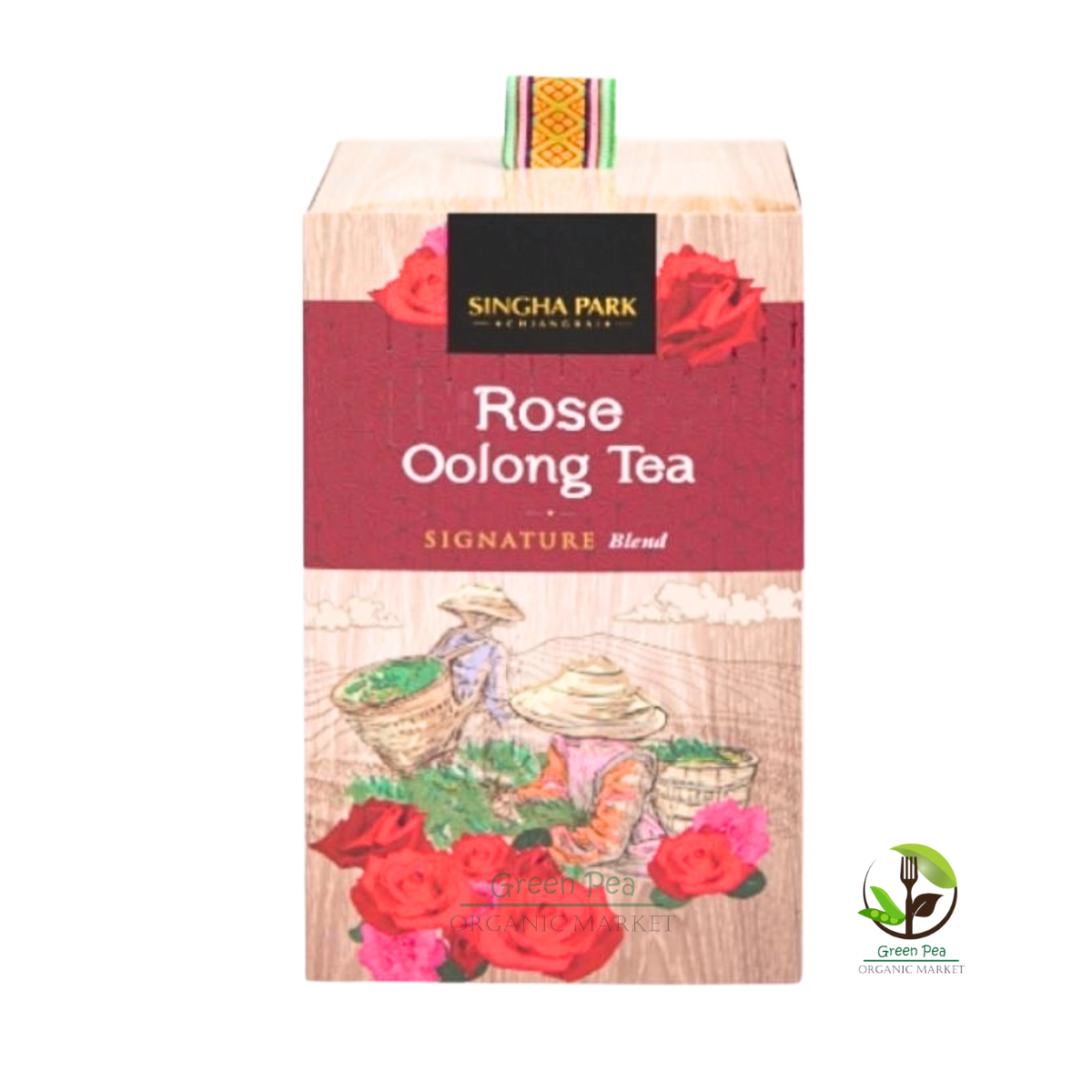 ชากุหลาบ ผสม อู่หลง บุญรอด ฟาร์ม 20ซอง 50กรัม Rose Oolong Tea