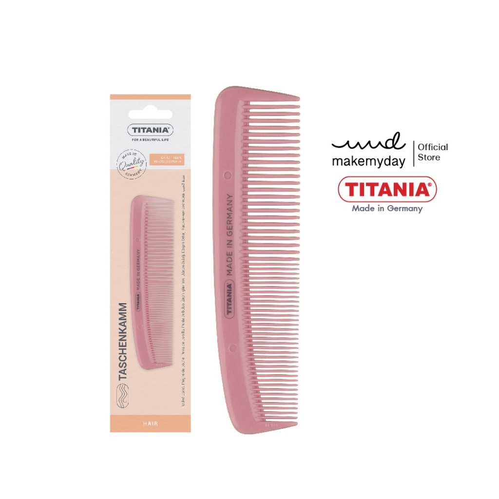 TITANIA หวีซี่พกพา (pocket comb) ขนาด 12.5 cm. นำเข้าจากเยอรมันนี