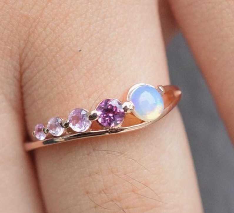 แหวนพลอย #minimring รหัส R072