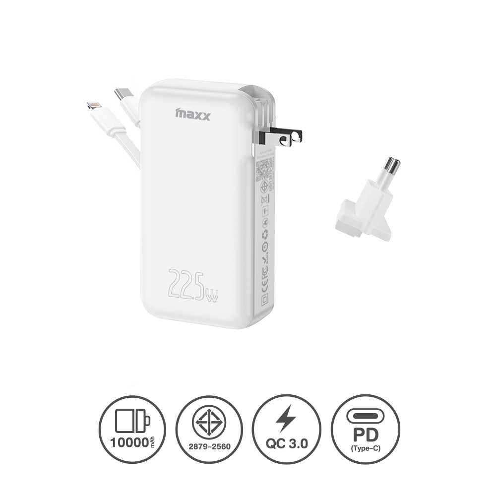 Power Bank 10000mAh (W1003) - แบตสำรอง Maxx