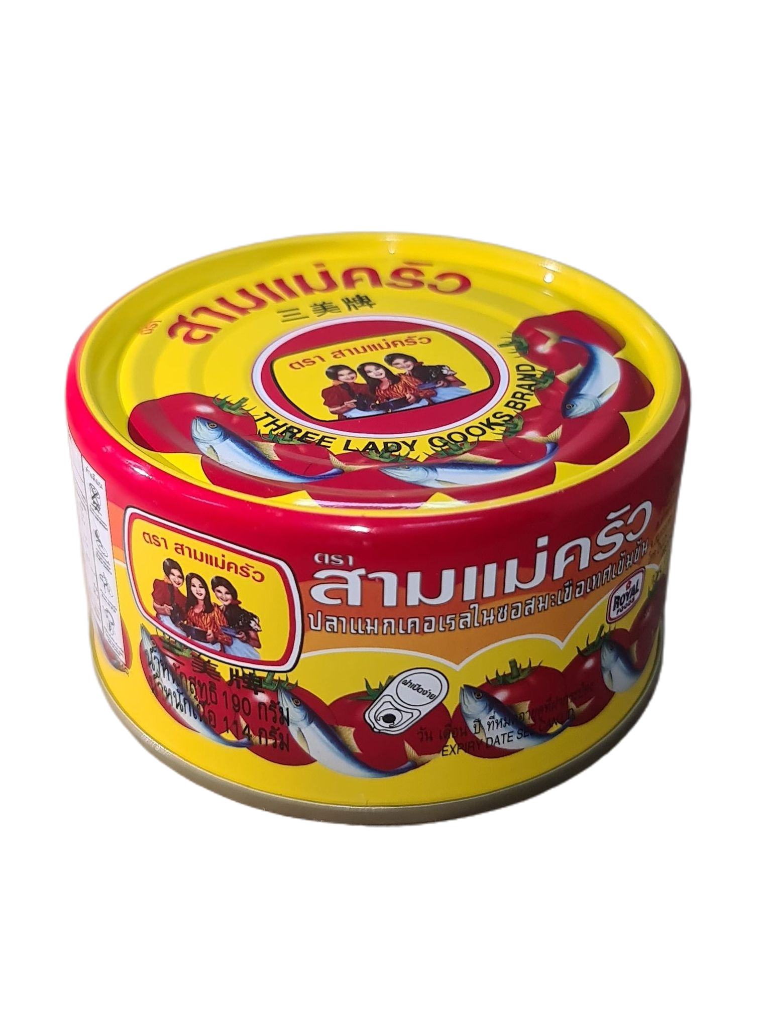 ปลากระป๋อง แมคเคอเรลในซอสมะเขือเทศ ตรา สามแม่ครัว 190กรัม