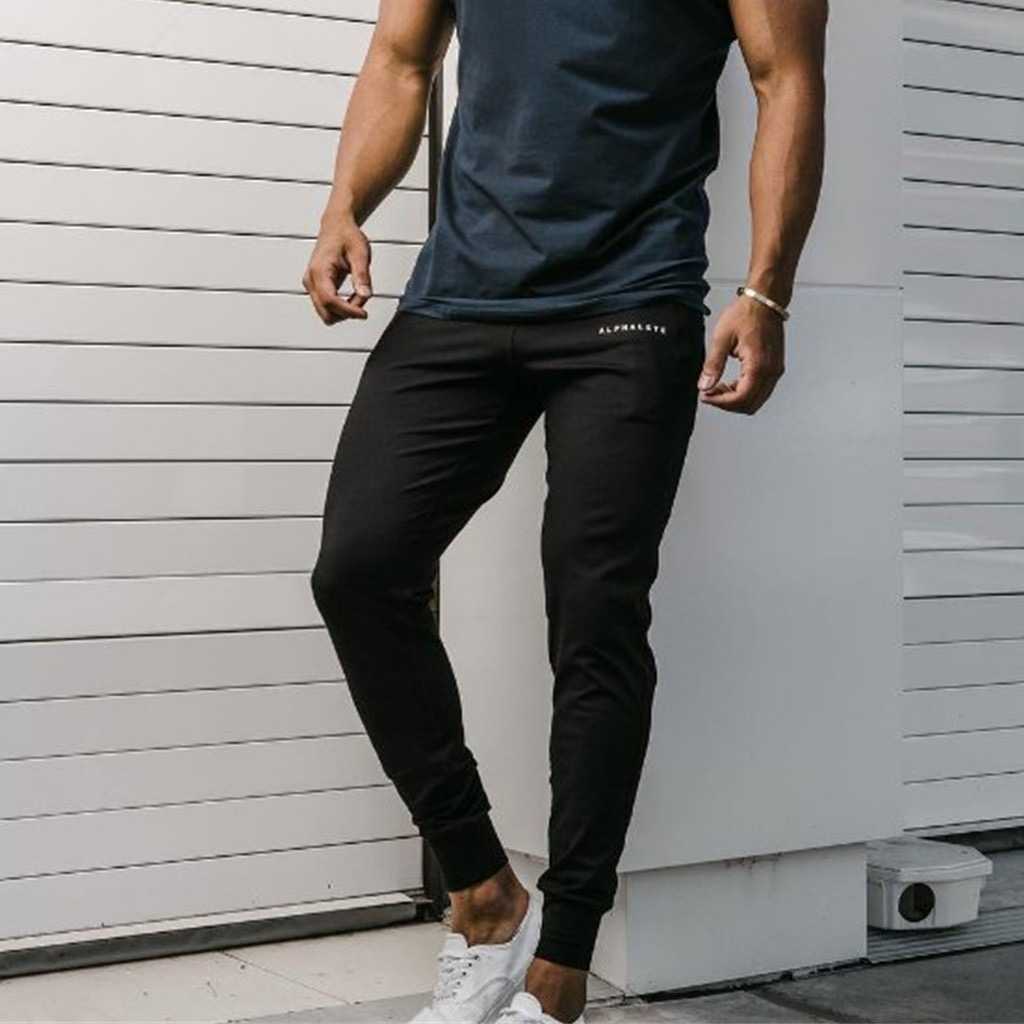 กางเกงขายาว ALPHALETE #2 / ผ้าคอตตอนผสมโพลีฯ ทรงสวย ขาดูยาว ใส่ได้ทั้งยิม เที่ยว ผ้านิ่ม ยืดหยุ่นดี