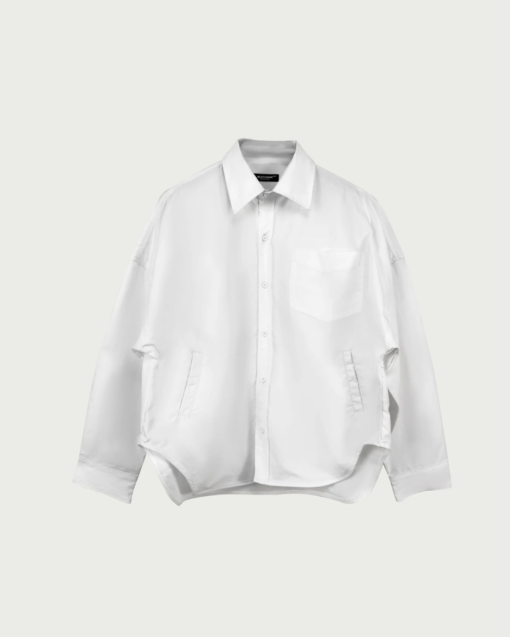 ALCYUS - OVERSIZE FLAG SHIRT (White)