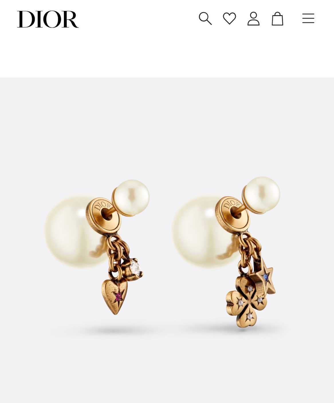DIOR TRIBALES LUCKY CHARM EARRINGS