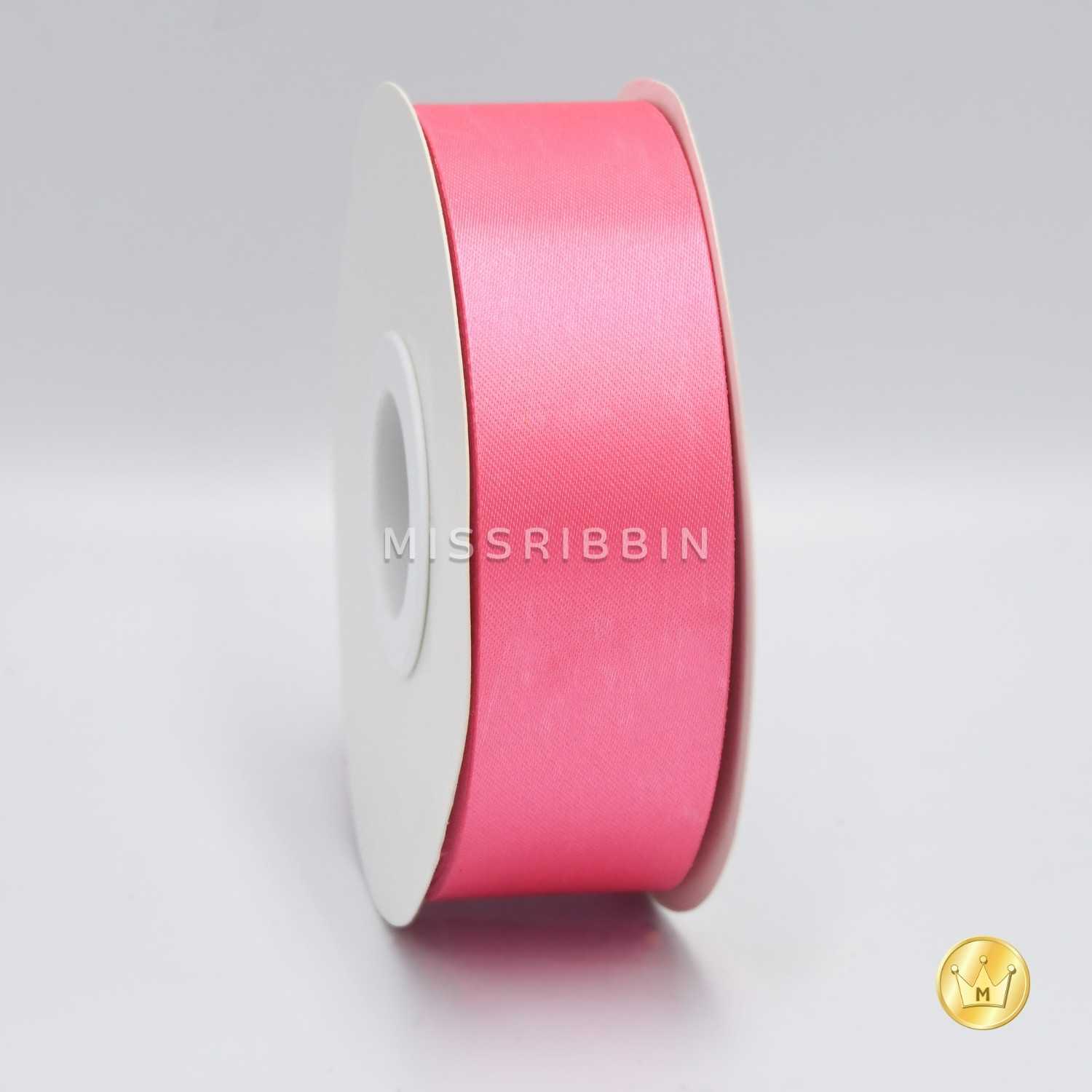 ริบบิ้นผ้าต่วน (สี 203) ม้วนยาว 50/200หลา ขนาด 12 15 21 30 40 50 60มม.