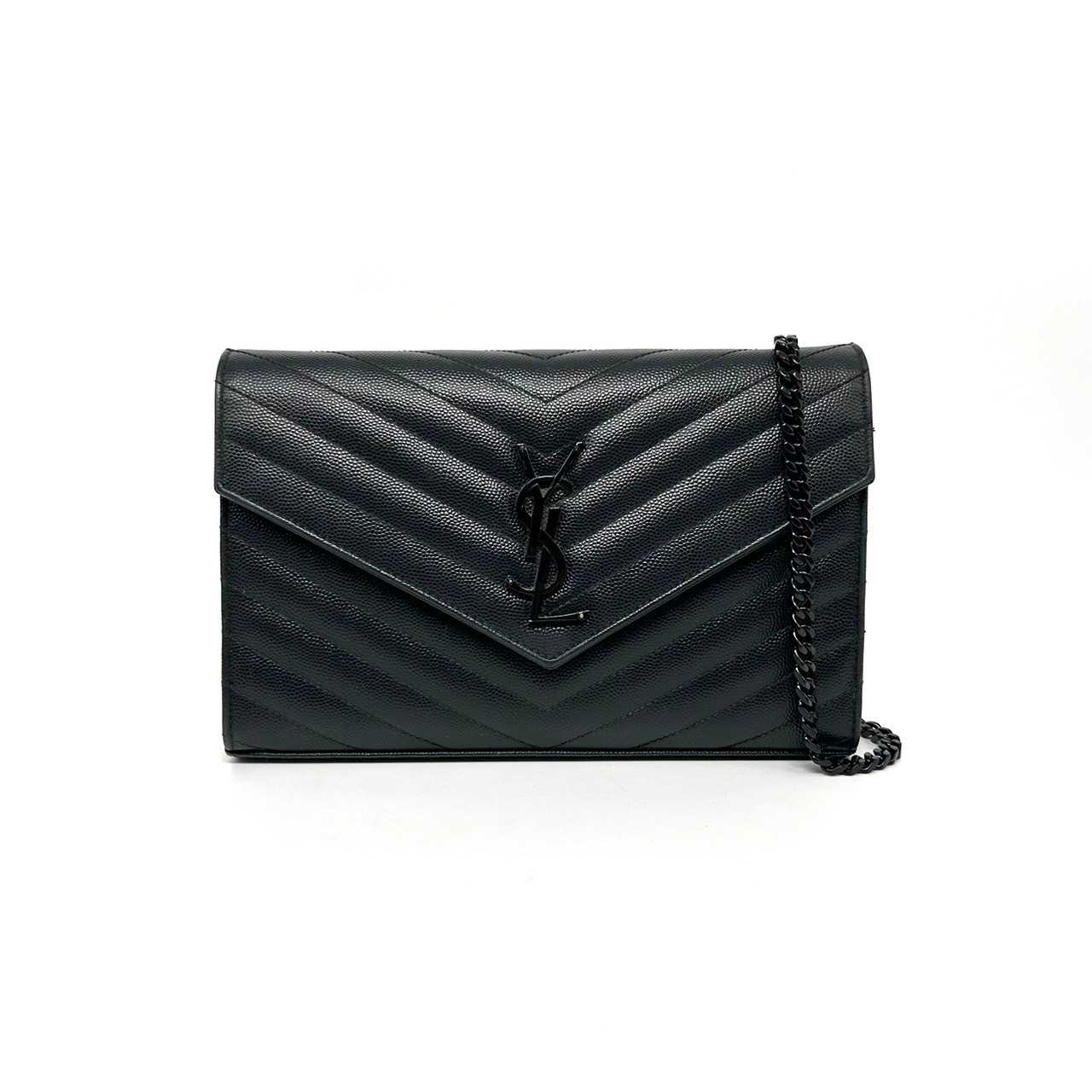 Ysl Woc 9 black grained so black hardware dc16