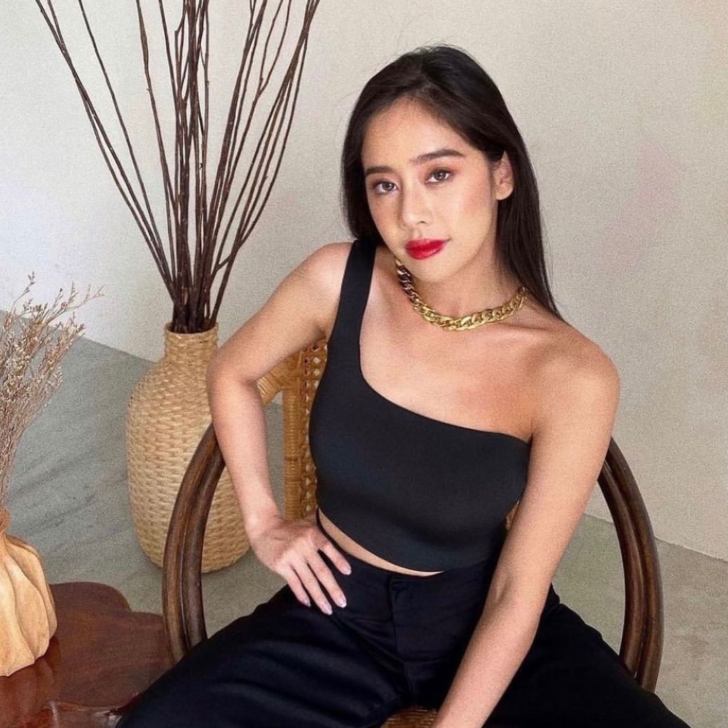 One Shoulder Top - Black