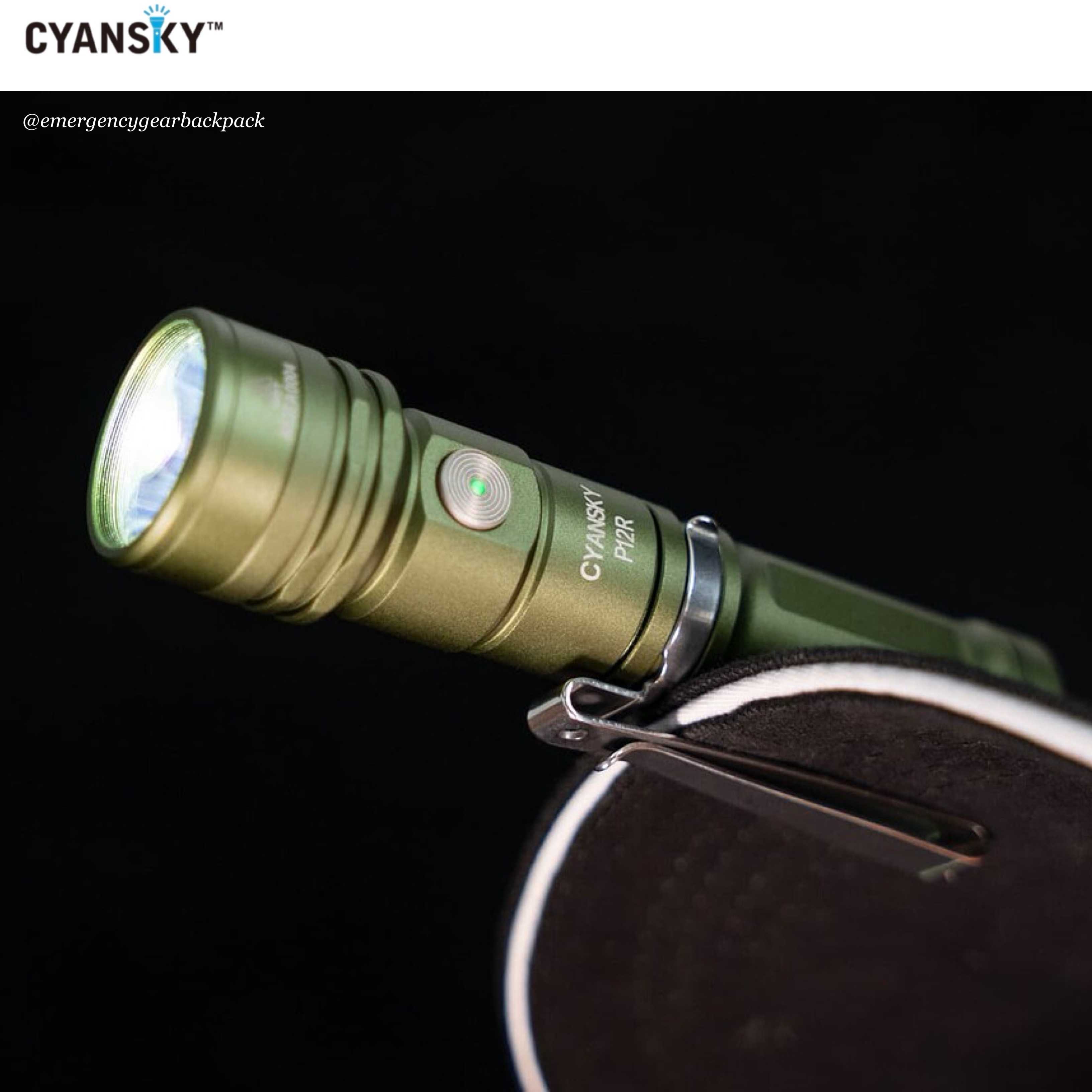 Cyansky P12R Multifunction EDC Flashlight 1300 Lumens 240M