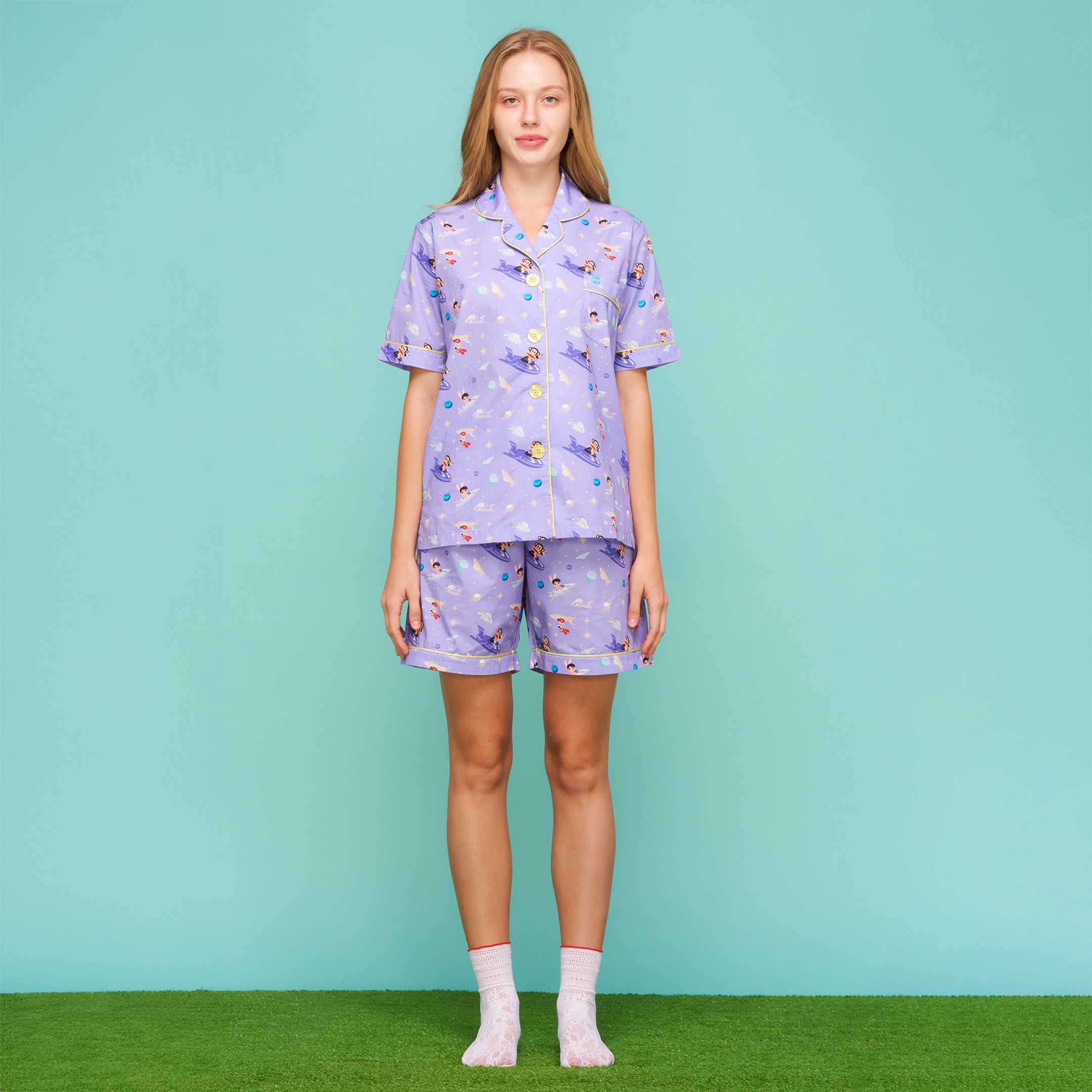 PAUL FRANK ชุดนอนกางเกงขาสั้น GALACTIC GROOVE SHORTS SET