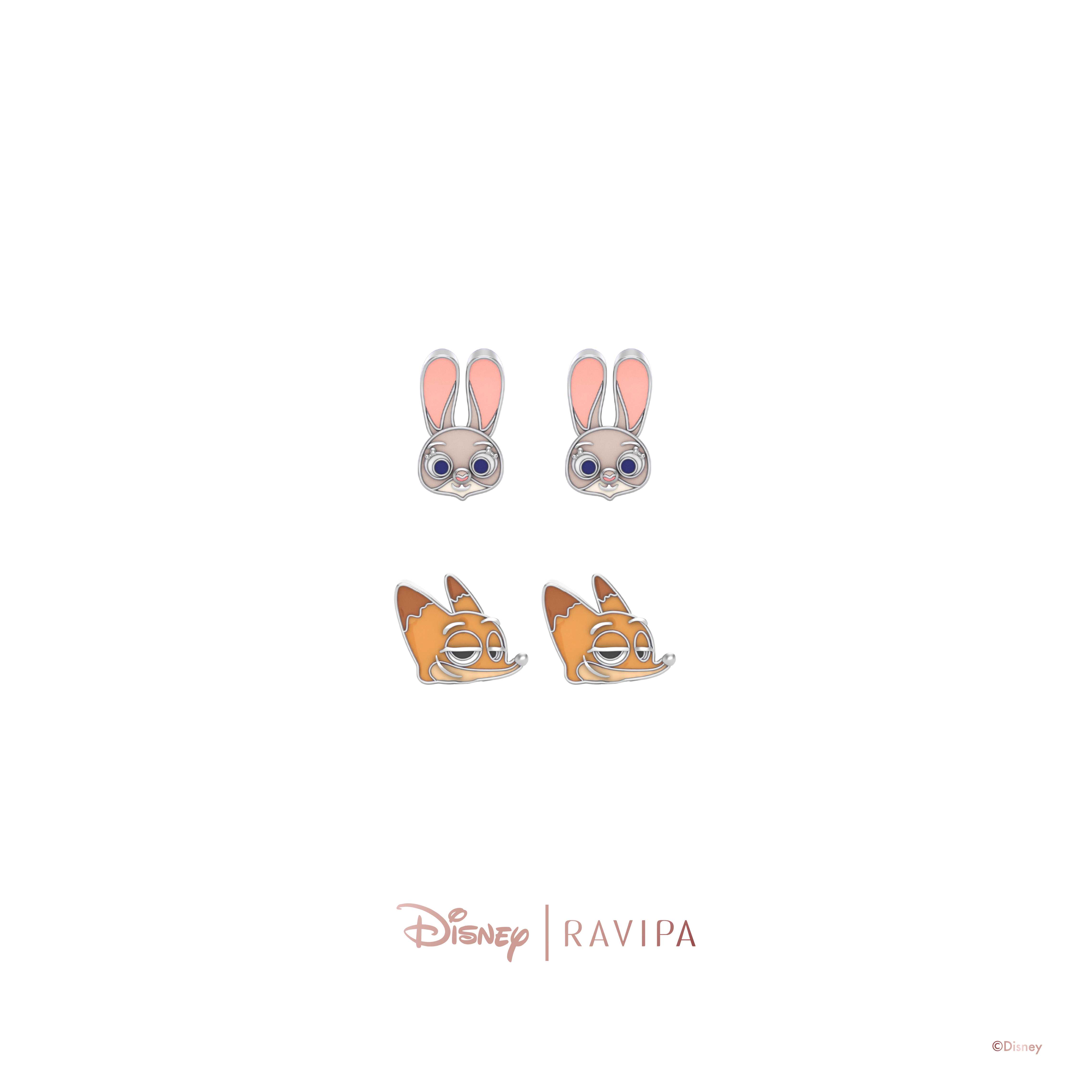 Nick Wilde & Judy Hobs Studs - ต่างหู