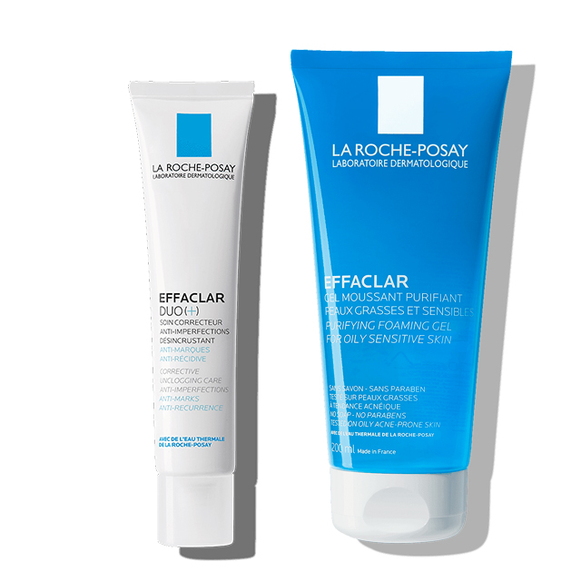LA ROCHE POSAY EFFACLAR PURIFYING FOAMING GEL ใหม่ (200ml.) + DUO (+) สูตรปรับปรุงใหม่ (40ml.)