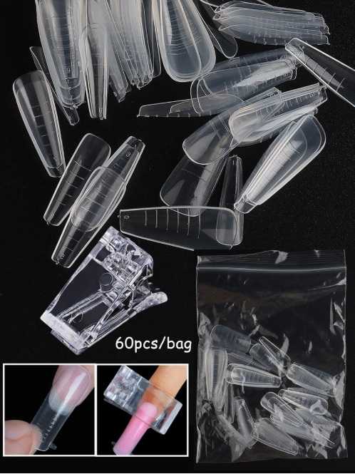 เล็บปลอมแบบ Dual Form 60 ชิ้น