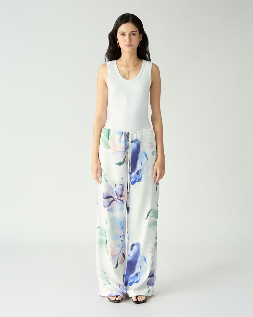 AMR DE SAISON ( AIMER ) - Drawstring Satin Trousers