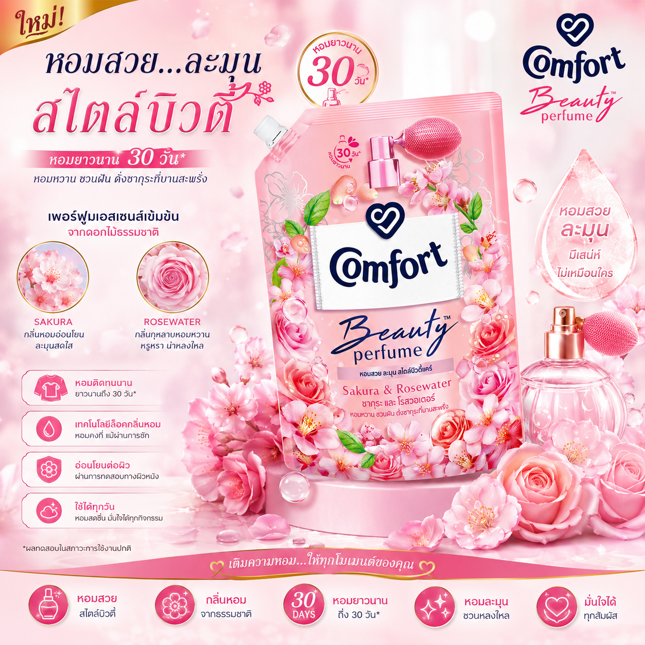 คอมฟอร์ท ปรับบิวตี้ 475มล. ซากุระ