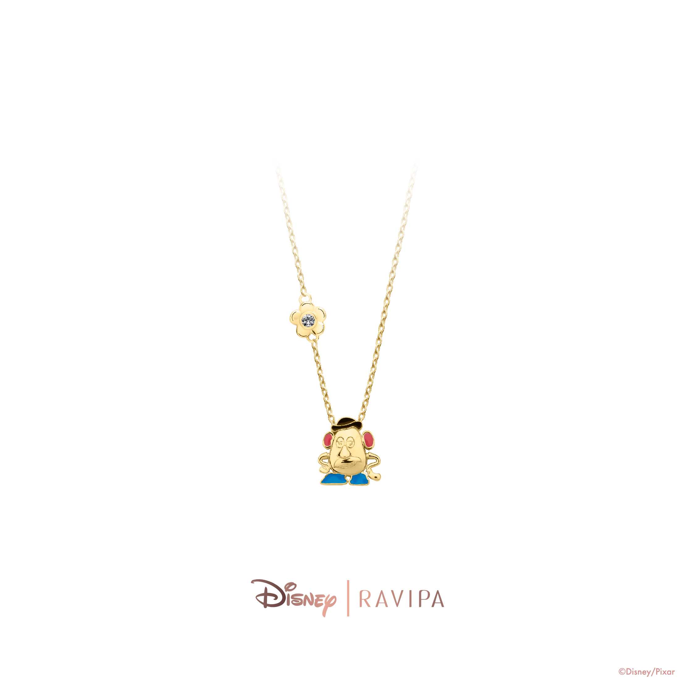 Gold Mr. Potato Head Necklace