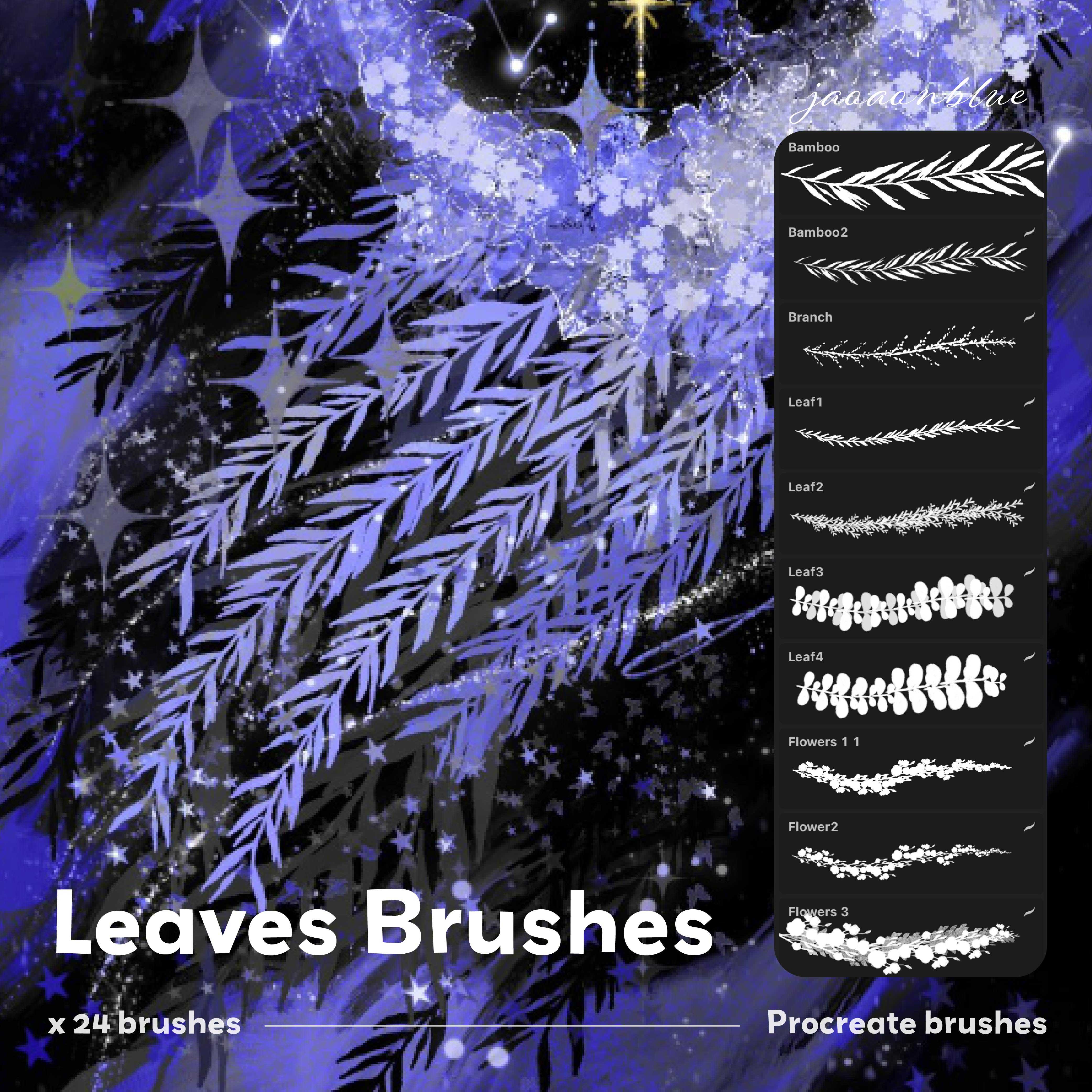 Procreate Leaves Brushes