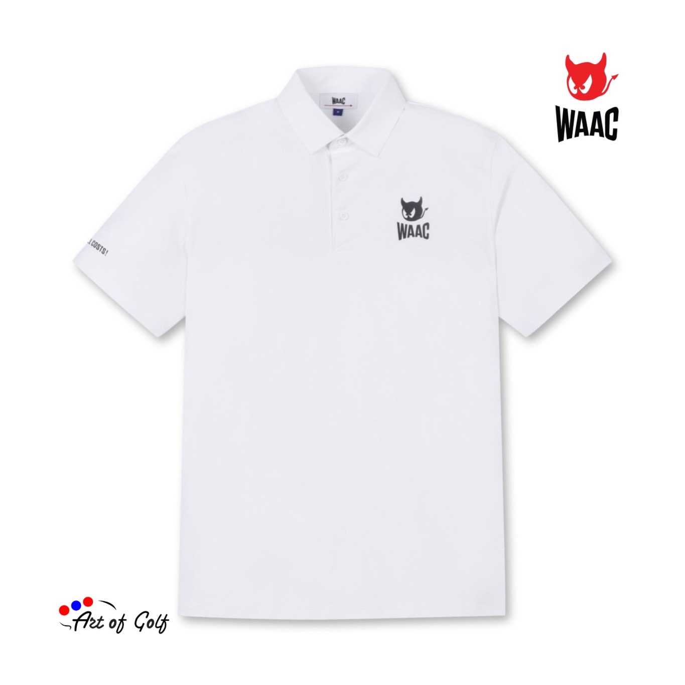 WAAC Men's Essential Short Sleeves Polo (White)